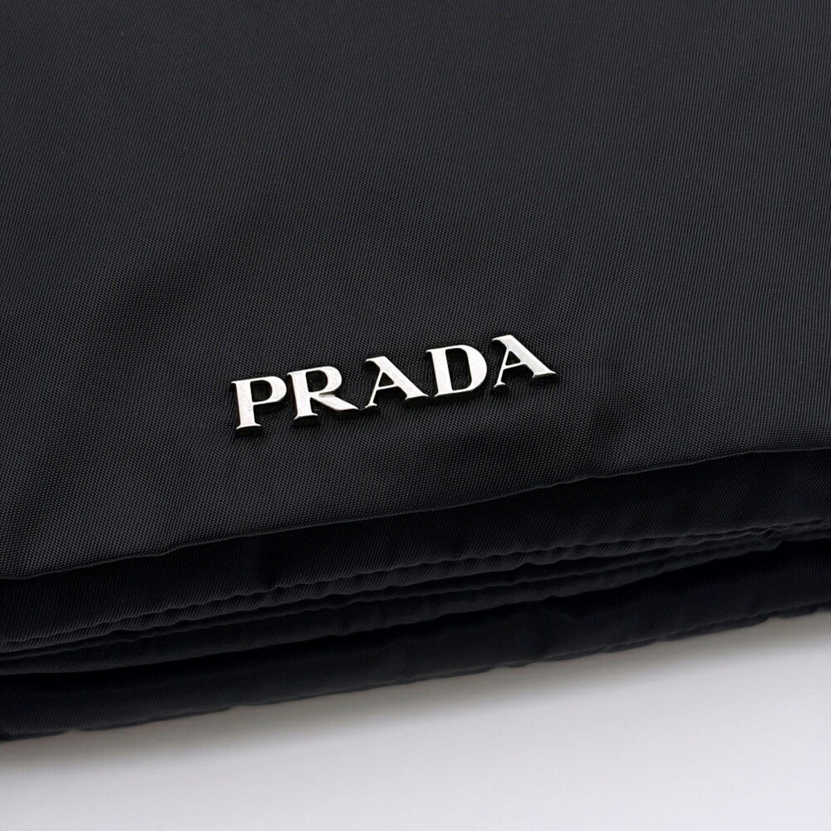Prada Black Nylon Leather Shoulder Bag (Pre-Owned)