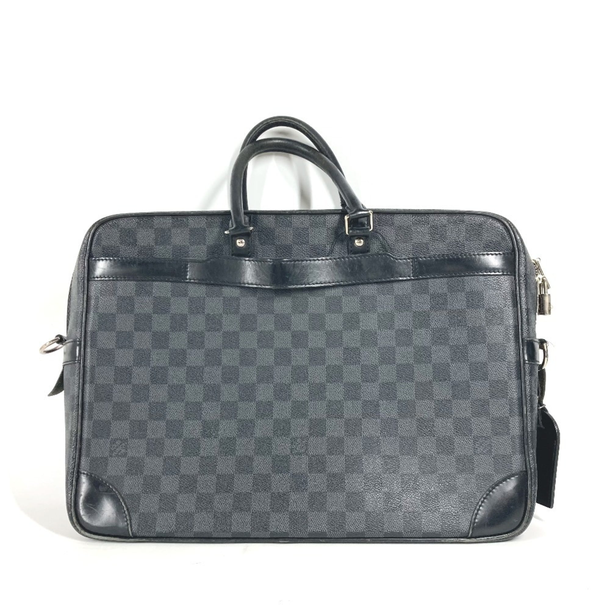 Louis Vuitton Black Damier Graphite Handbag Tote Bag (Pre-Owned)