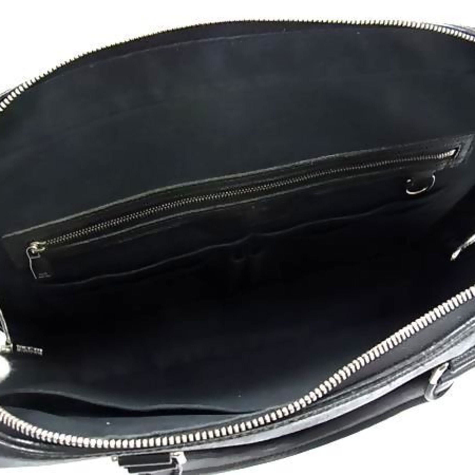 Louis Vuitton Ardoise Black Taiga Leather Briefcase Handbag Tote Bag (Pre-Owned)