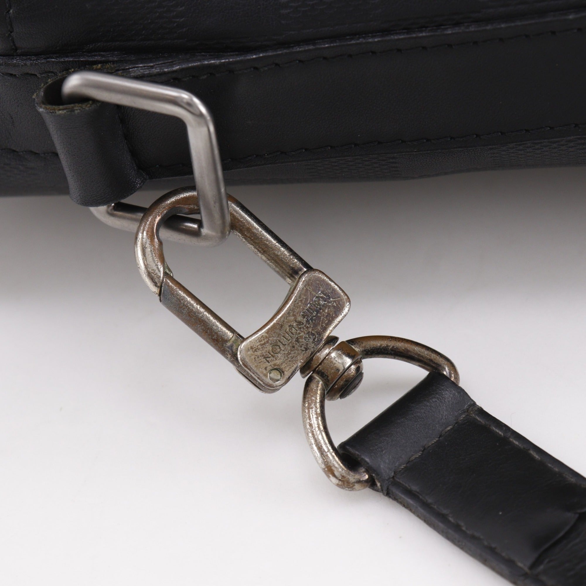 Louis Vuitton Black Galle Onyx Damier Infini Shoulder Bag (Pre-Owned)