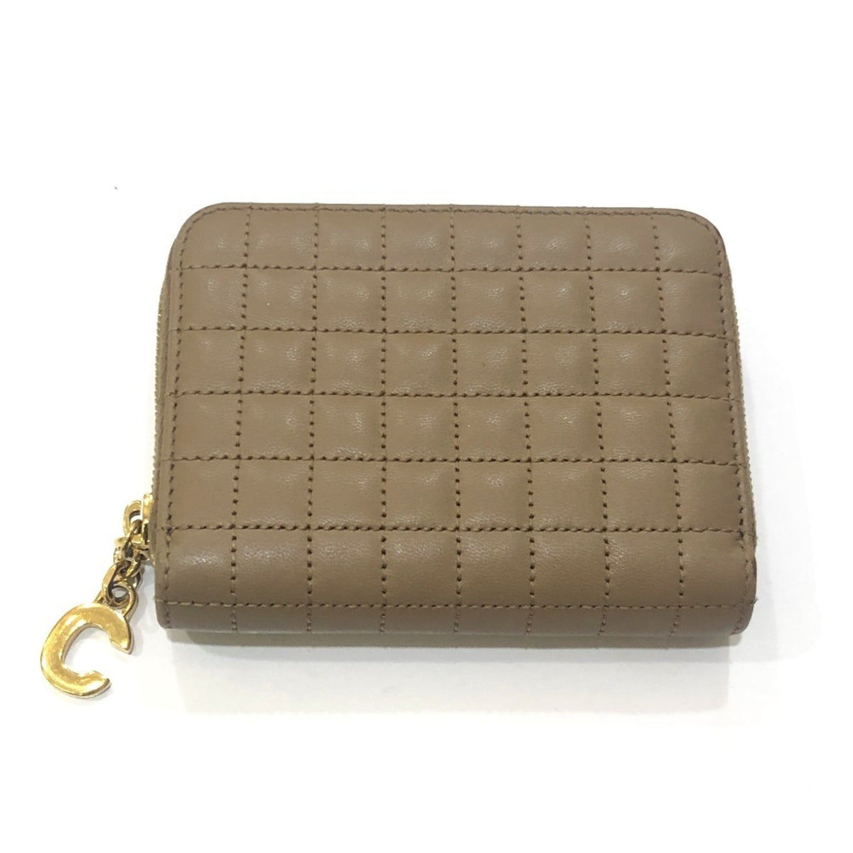 Celine Brown Leather Coin Purse/Coin Case (Pre-Owned)