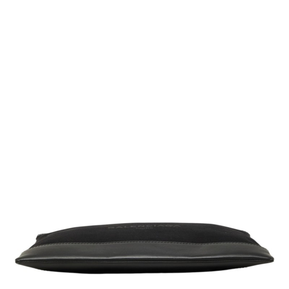 Balenciaga Black Canvas Leather Clutch Bag (Pre-Owned)