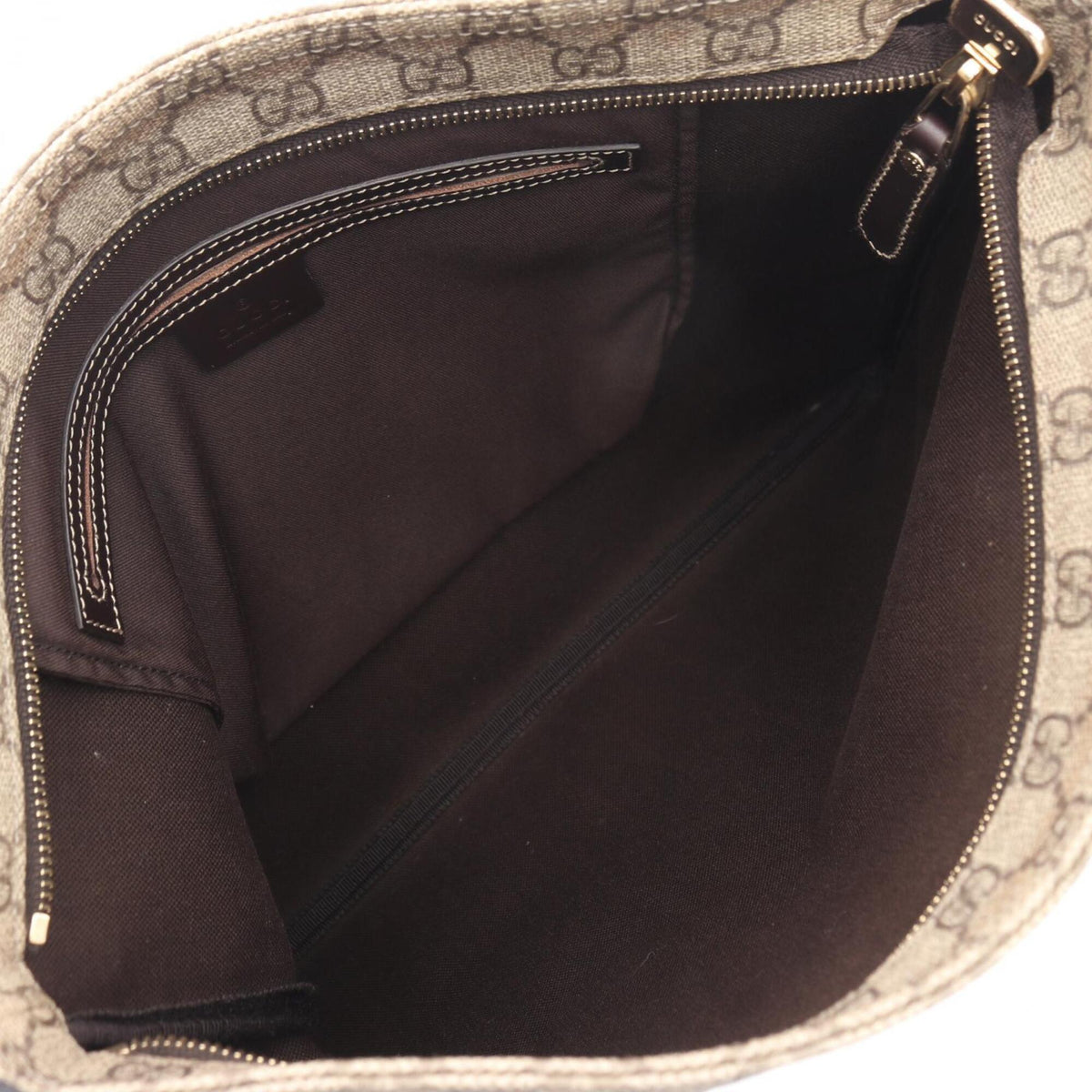 Gucci Beige Brown Pvc Leather Handbag Shoulder Bag (Pre-Owned)