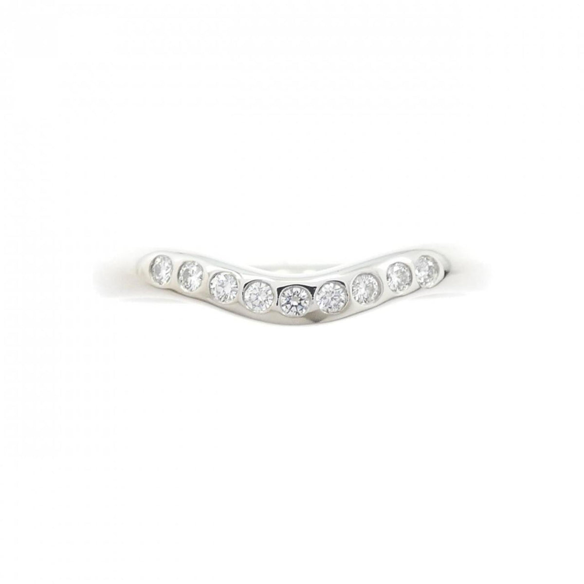 Tiffany Platinum Platinum 950 Band Ring (Pre-Owned)