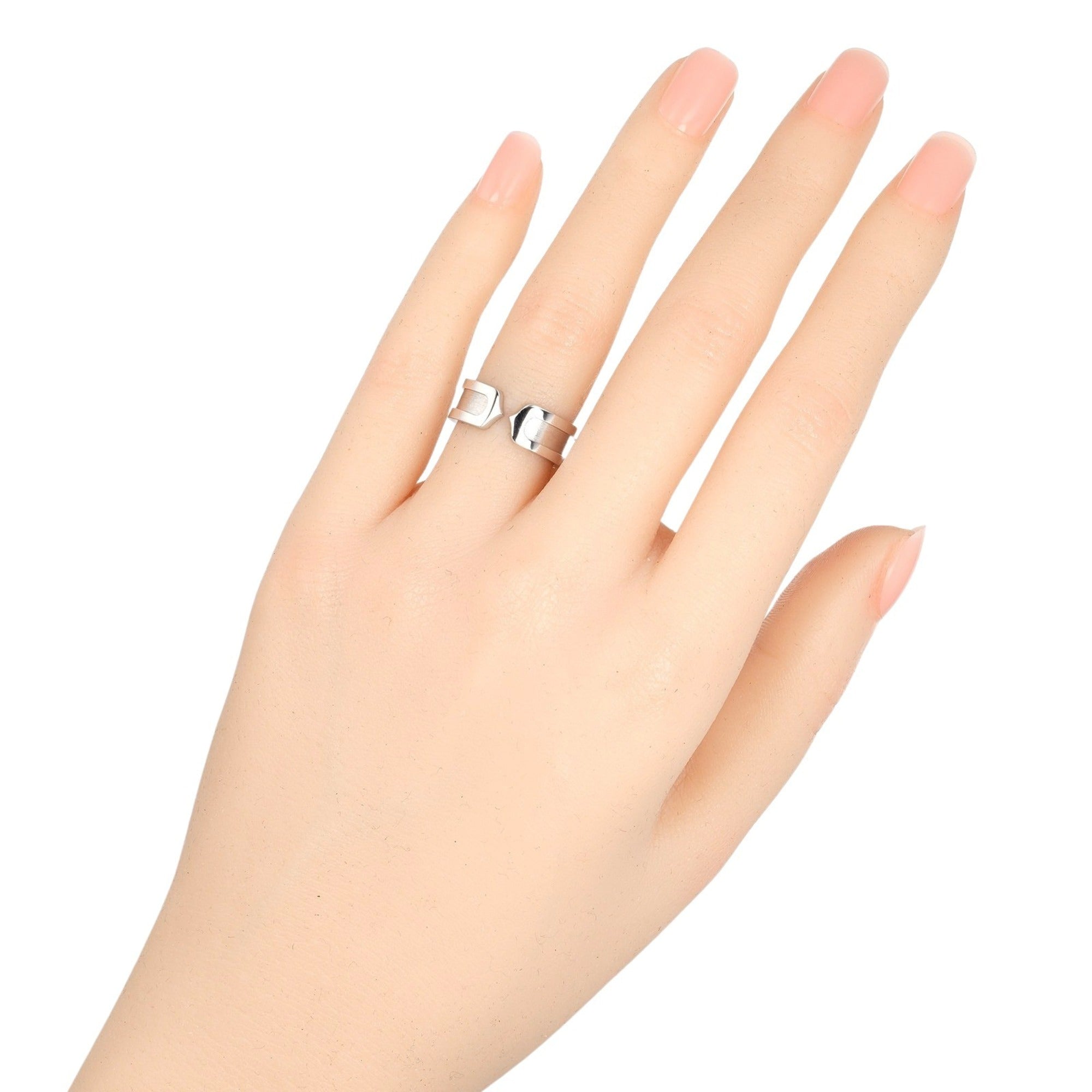Cartier White Gold White Gold (18K) Band Ring (Pre-Owned)