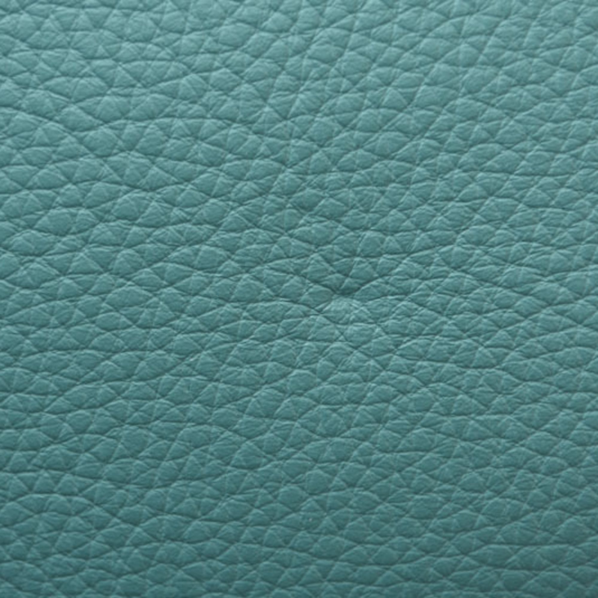 Salvatore Ferragamo Light Blue Leather Pouch Tote Bag (Pre-Owned)