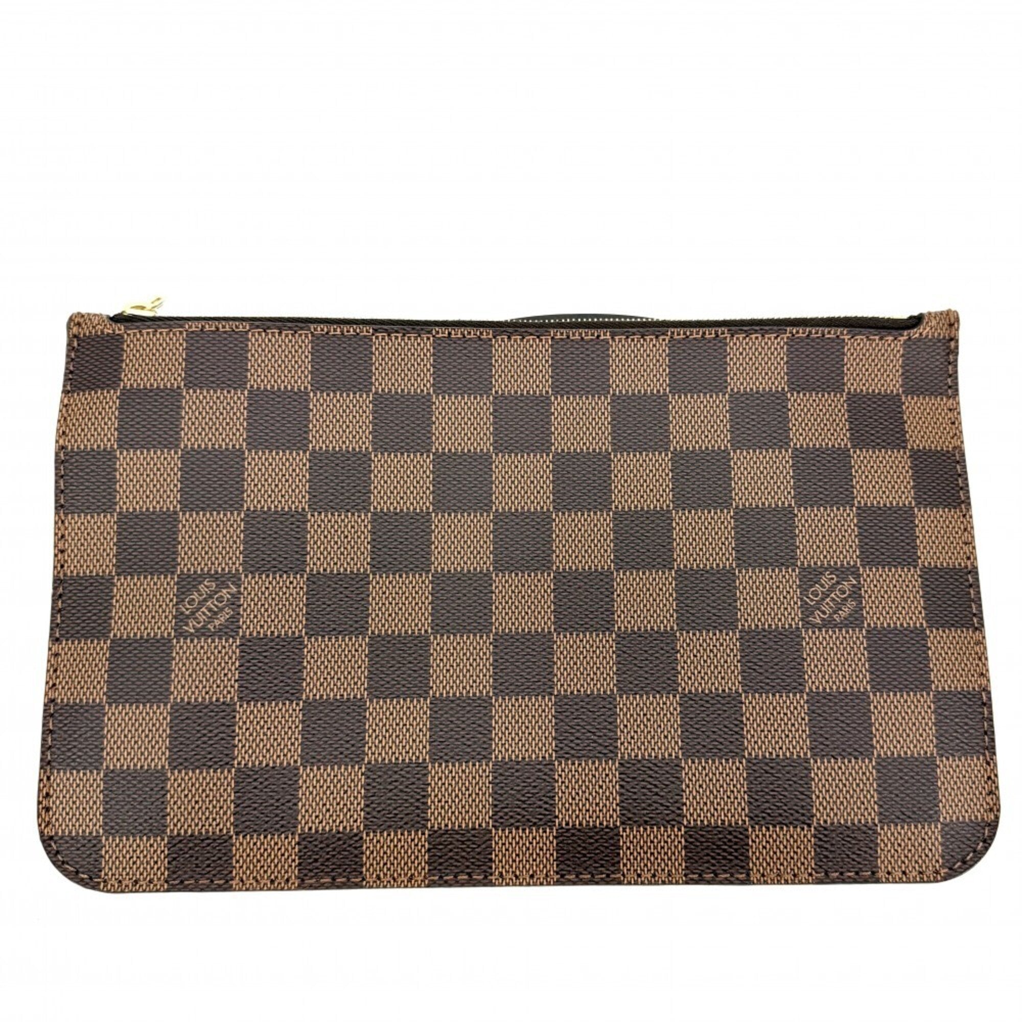 Louis Vuitton Brown Damier Canvas Handbag Pouch Tote Bag (Pre-Owned)