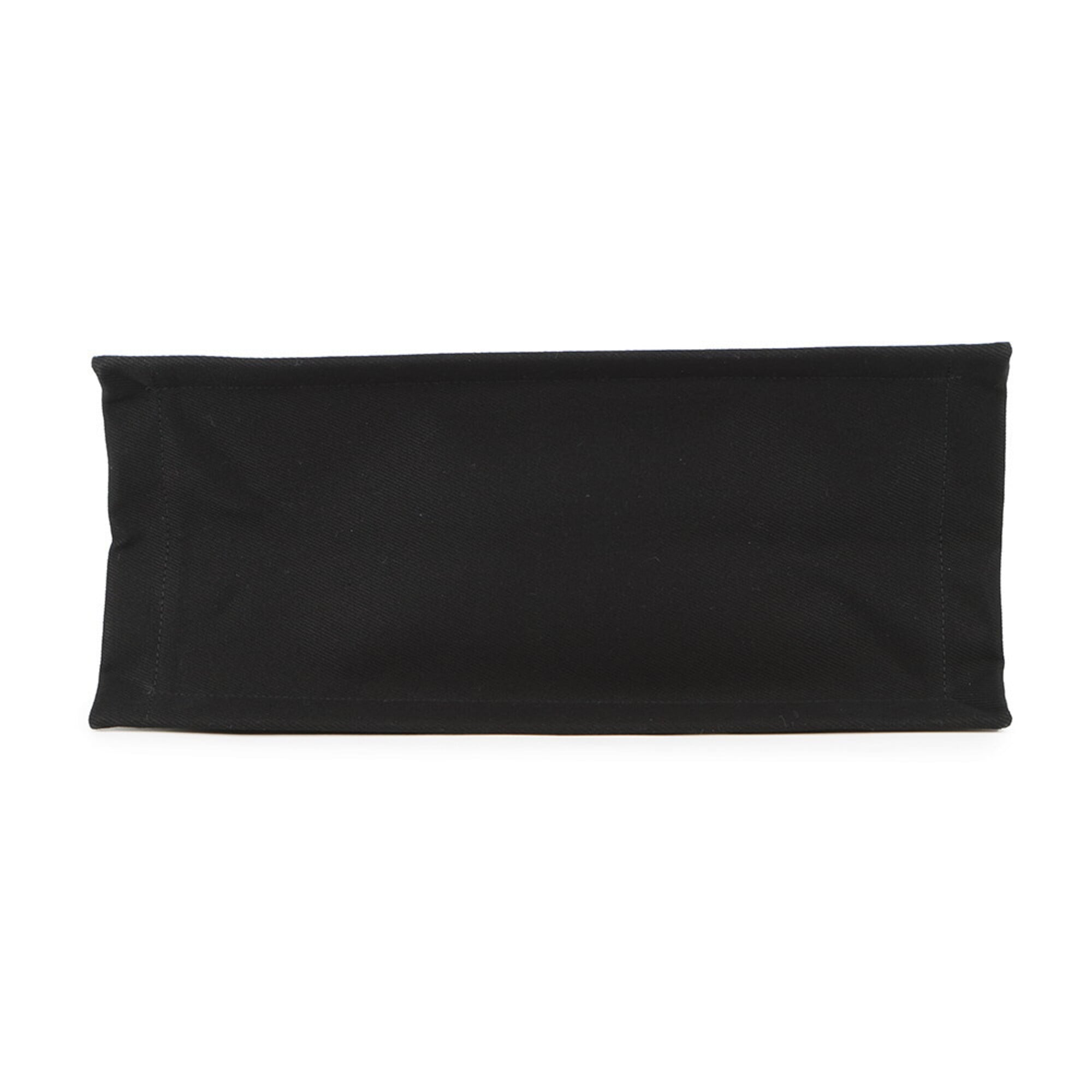 Yves Saint Laurent Black Canvas Handbag Tote Bag (Pre-Owned)