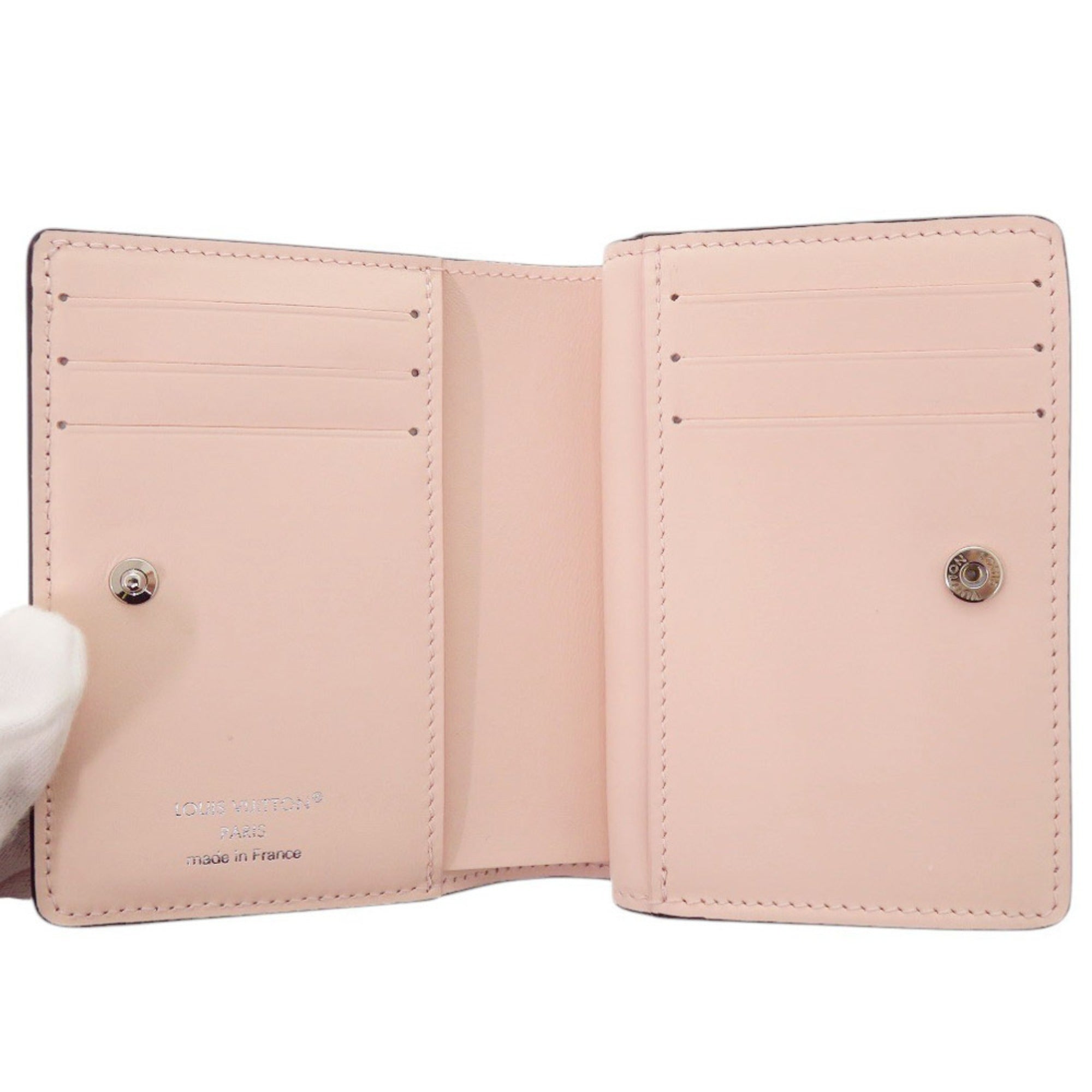Louis Vuitton Pink Mahina Leather Wallet (Bi-Fold) (Pre-Owned)