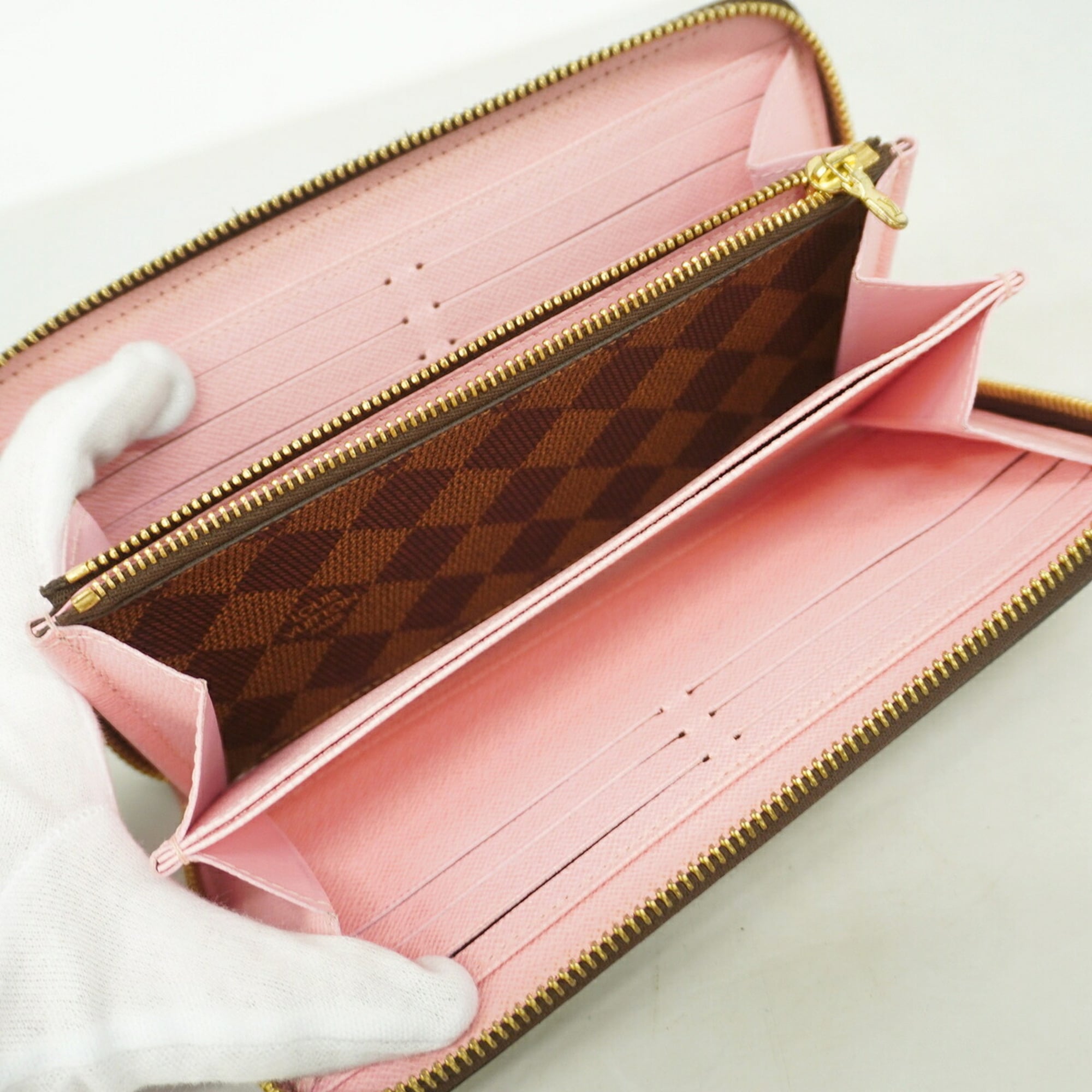 Louis Vuitton Ebene Rose Ballerine Long Wallet (Bi-Fold) (Pre-Owned)