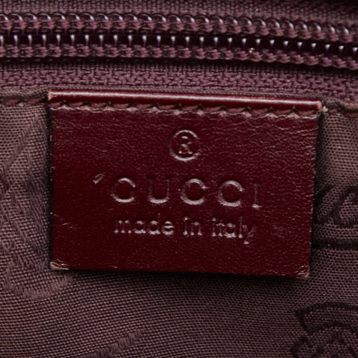 Gucci Red Color Wine Pvc Leather Messenger Bag Shoulder Bag (Pre-Owned)