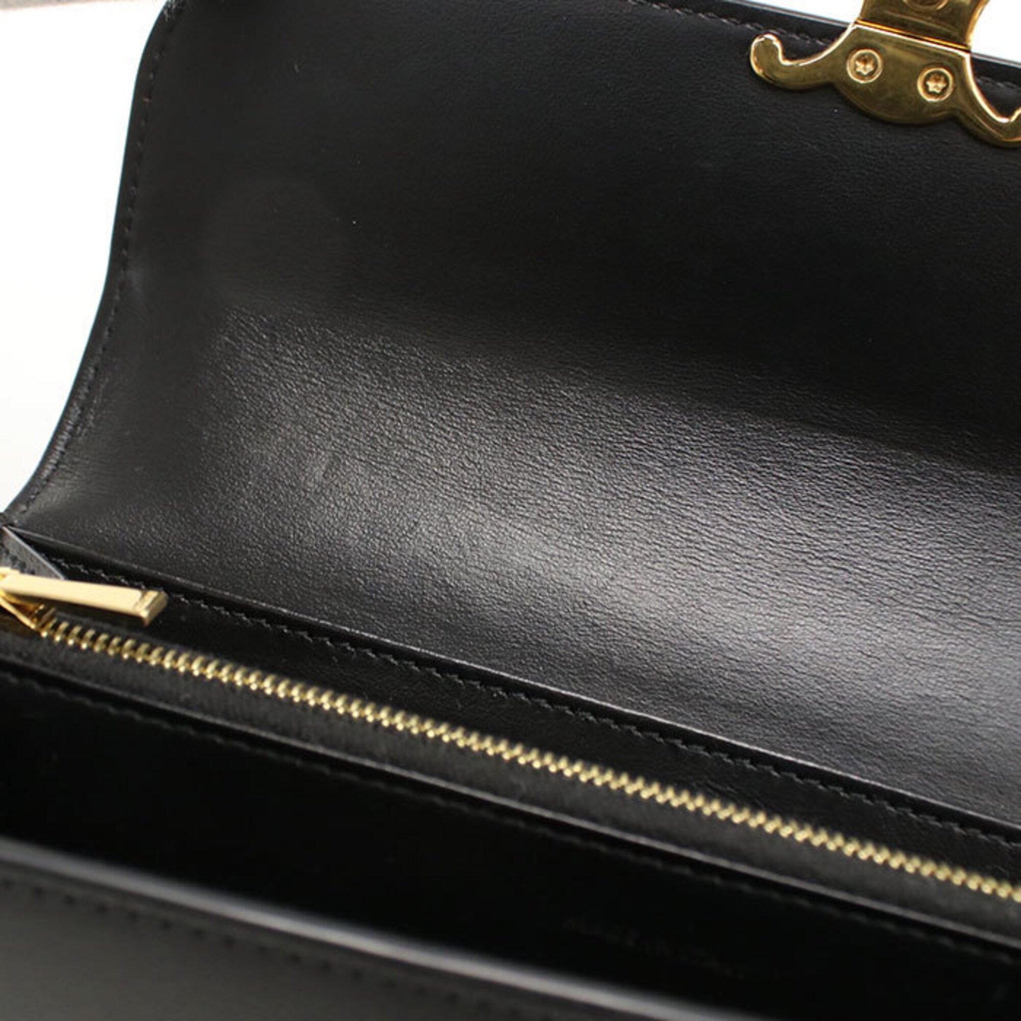 Celine Black Leather Long Wallet (Bi-Fold) (Pre-Owned)