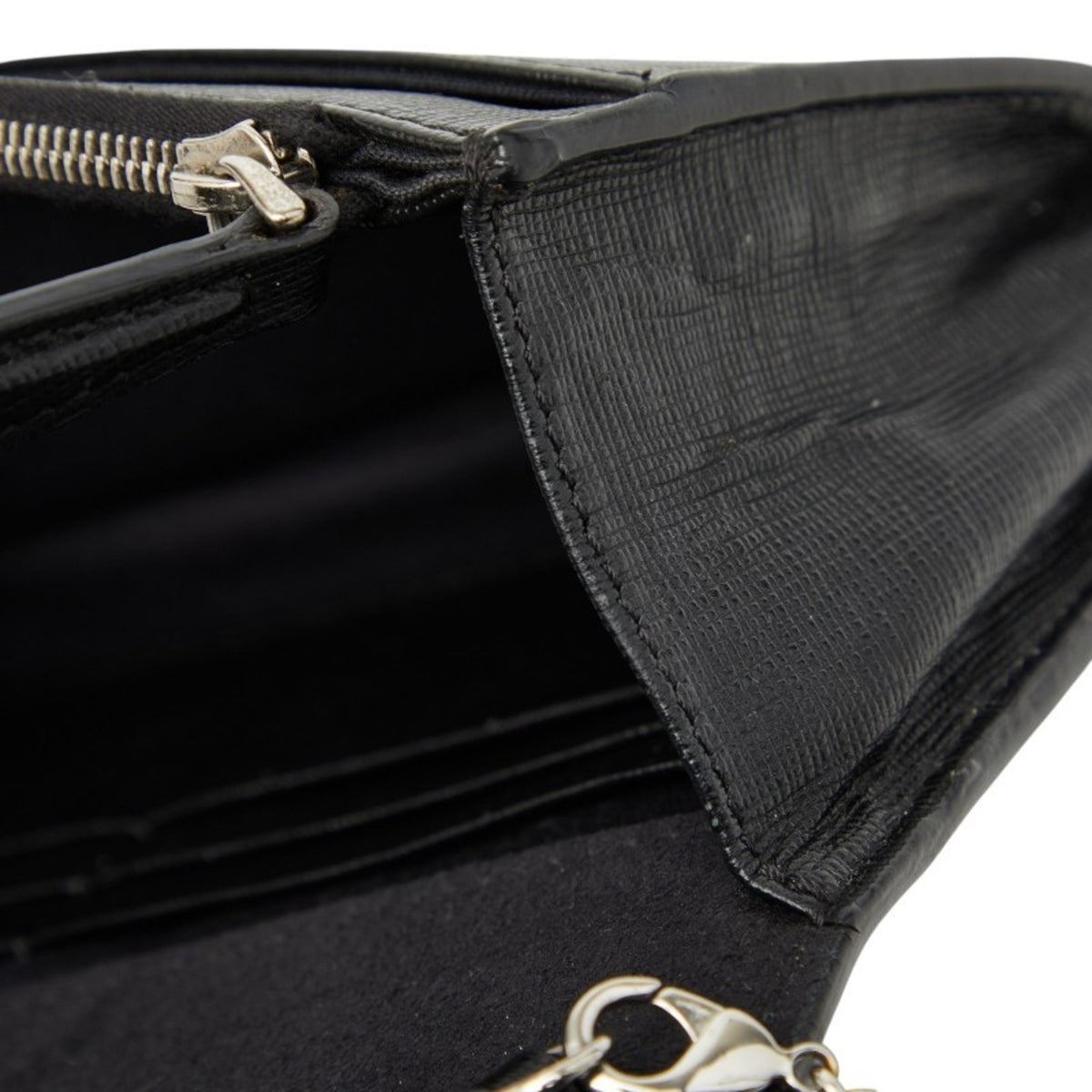 Fendi Black Leather Shoulder Bag (Pre-Owned)