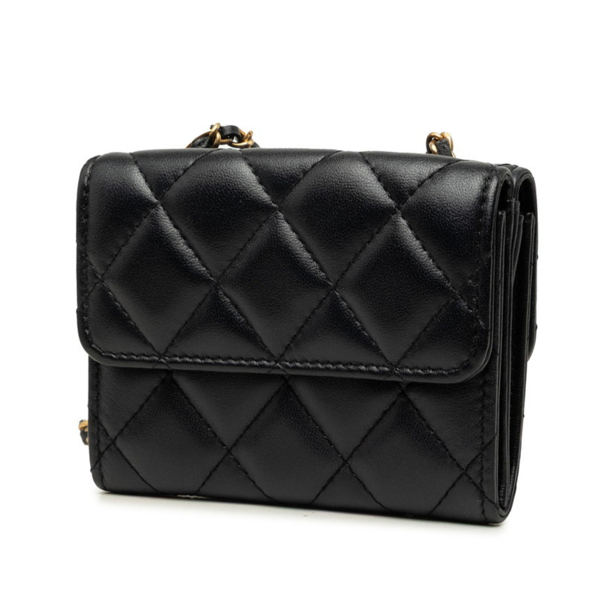 Chanel Black Leather Shoulder Bag (Pre-Owned)