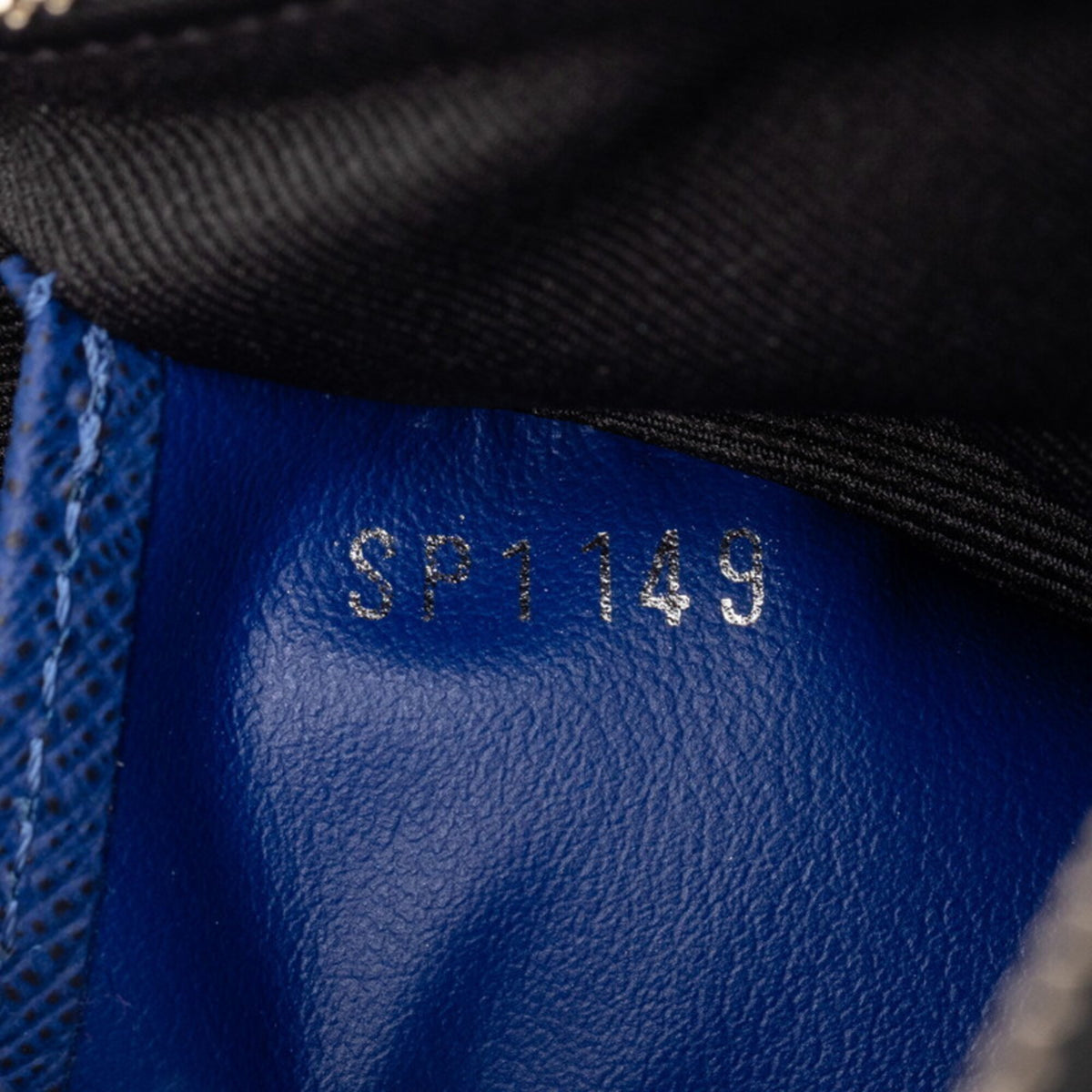 Louis Vuitton Cobalt Navy Leather Pvc Handbag Pochette Pouch (Pre-Owned)