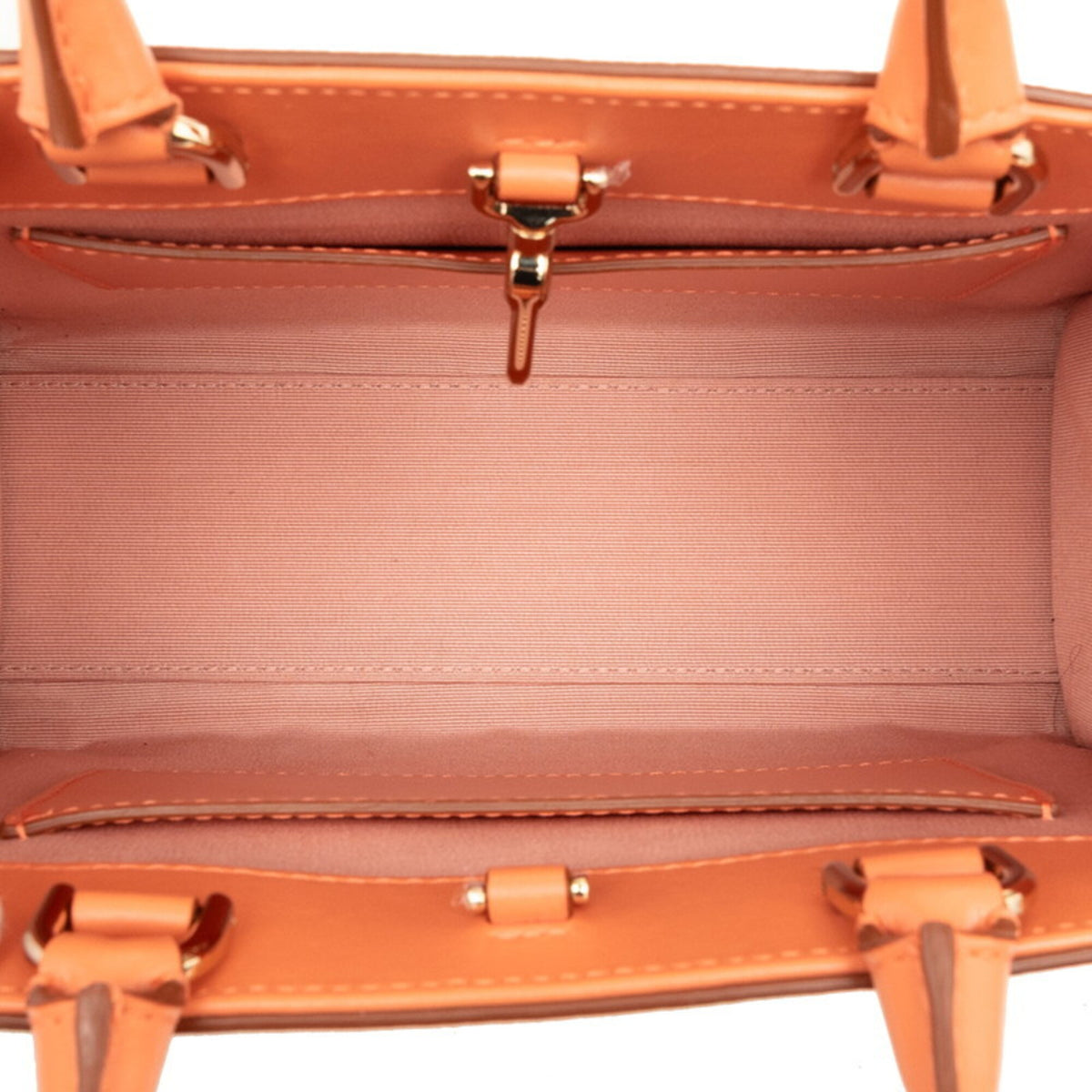 Bvlgari Orange Leather Handbag Shoulder Bag (Pre-Owned)