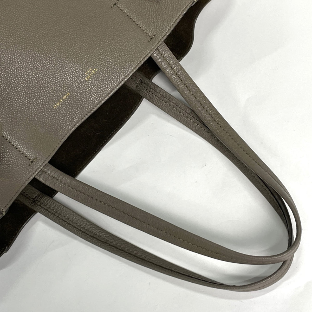 Celine Gray Leather Tote Bag (Pre-Owned)