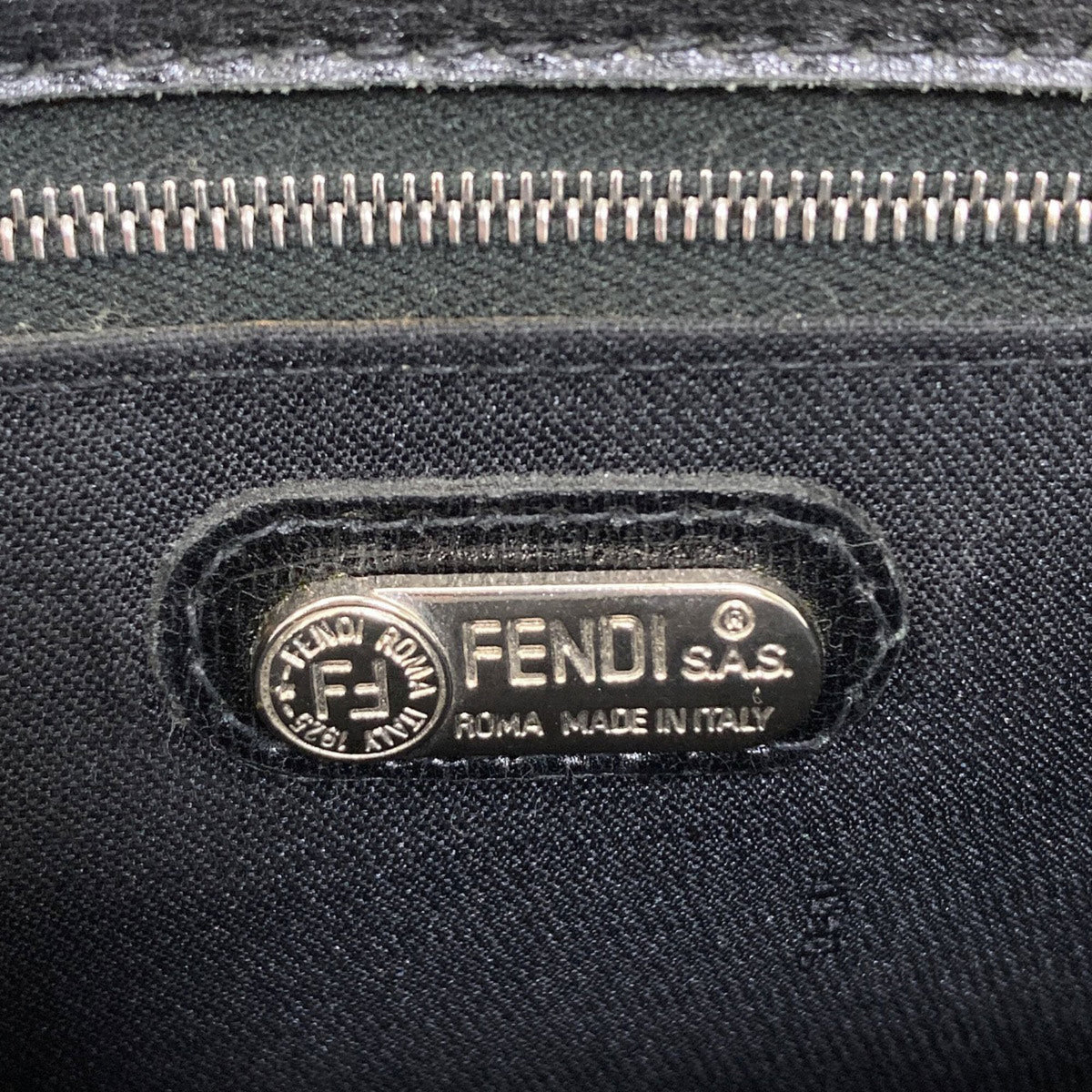 Fendi Black Suede Handbag (Pre-Owned)