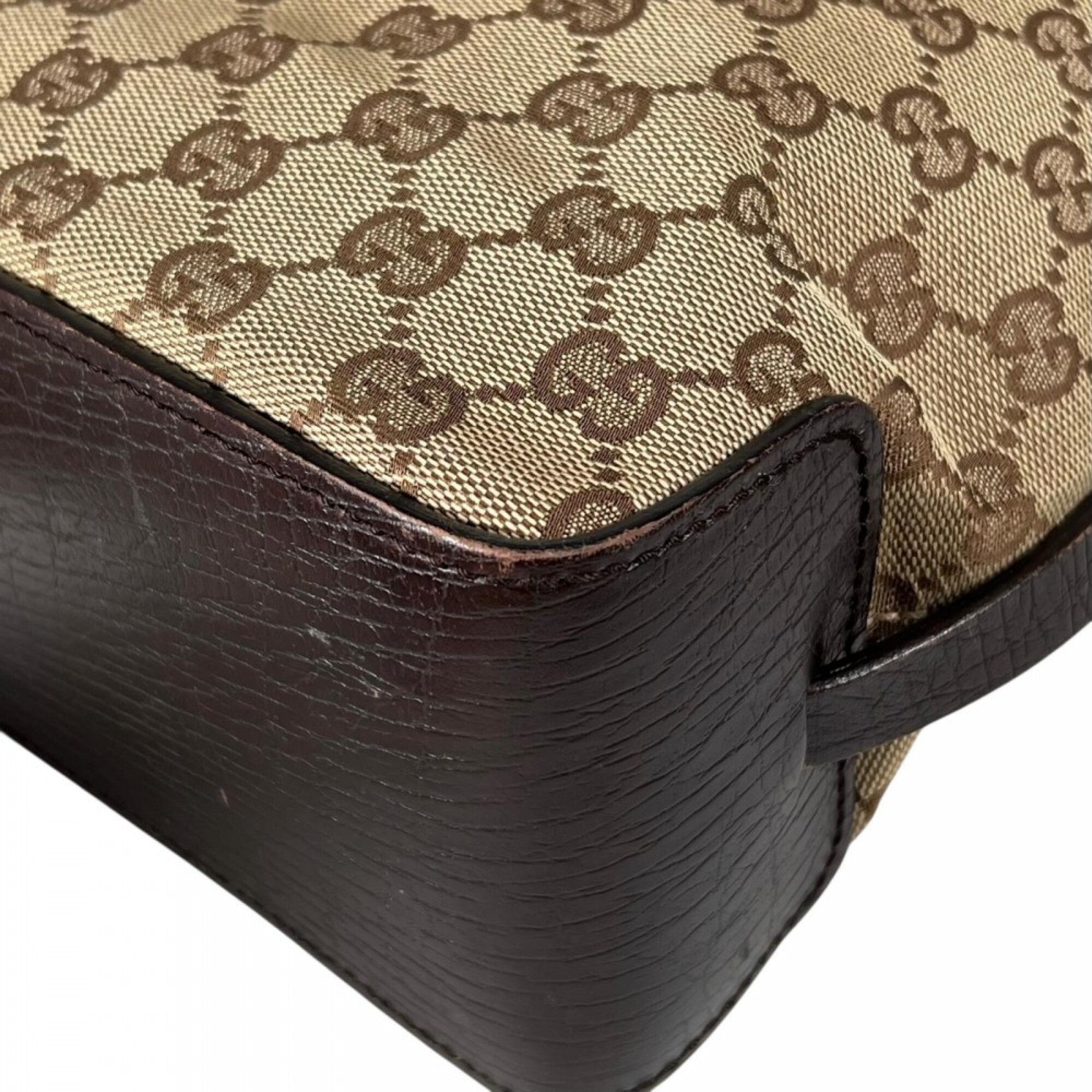 Gucci Brown Gg Canvas Handbag (Pre-Owned)