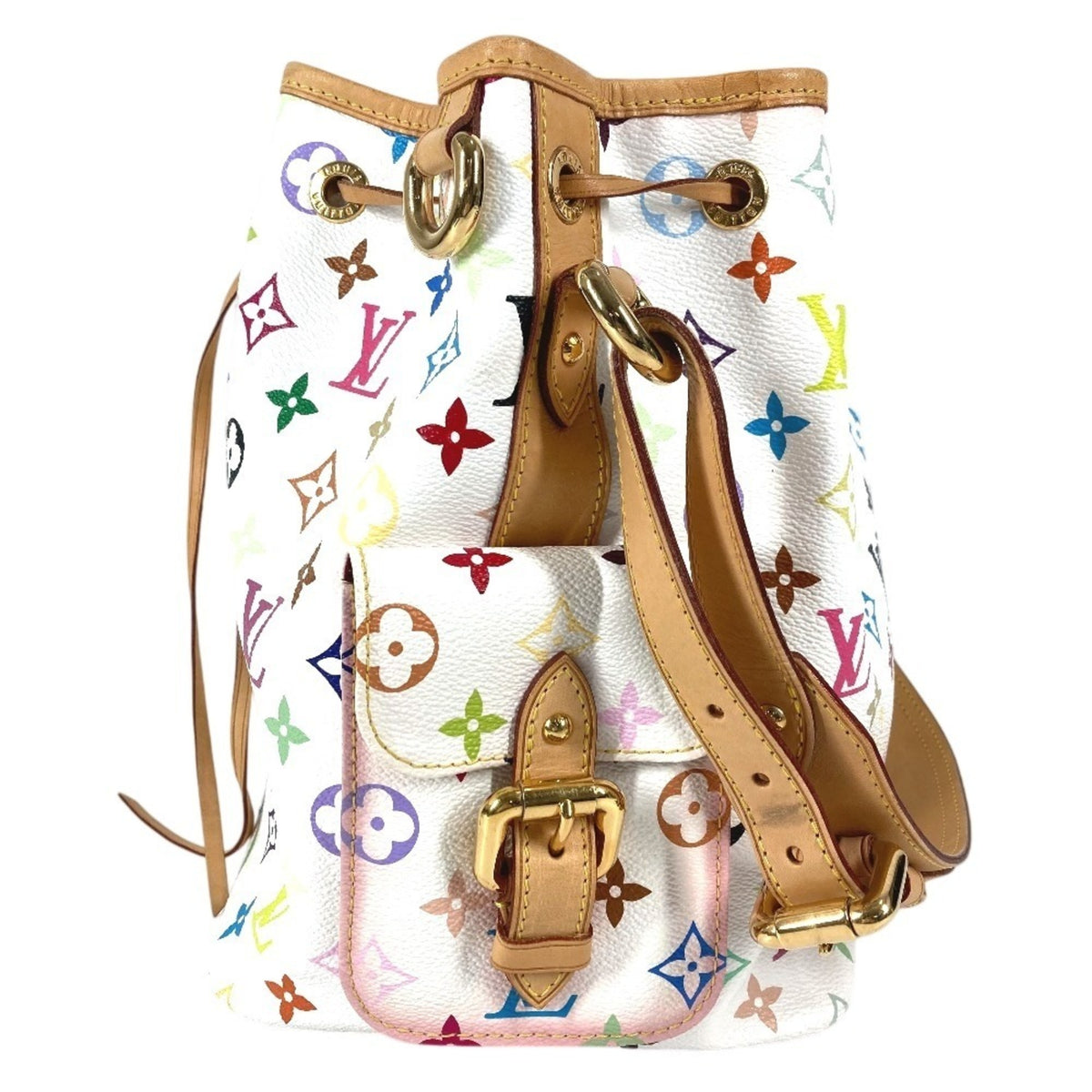 Louis Vuitton Blanc White Monogram Multicolore Shoulder Bag (Pre-Owned)