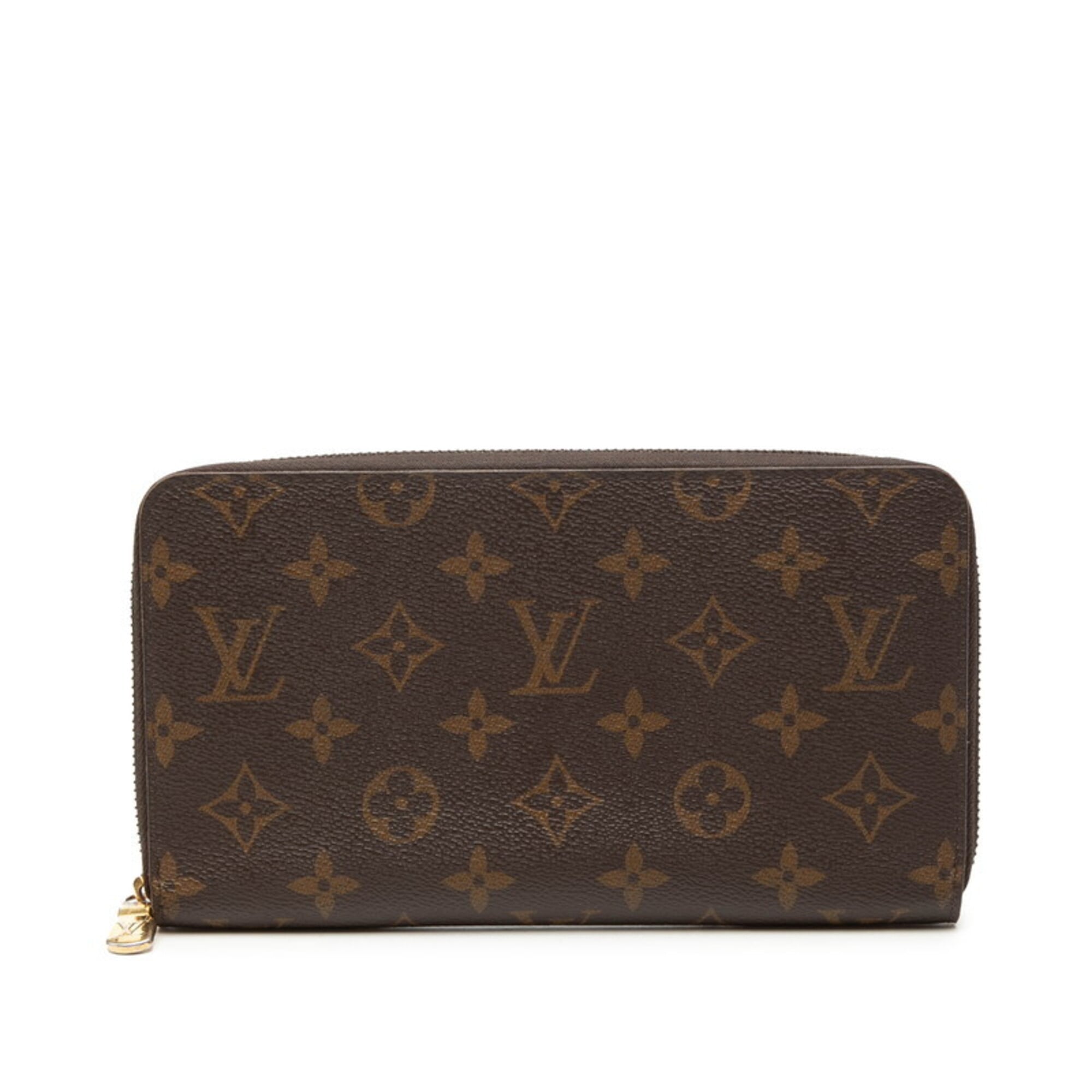Louis Vuitton Monogram Brown Pvc Leather Long Wallet (Bi-Fold) (Pre-Owned)