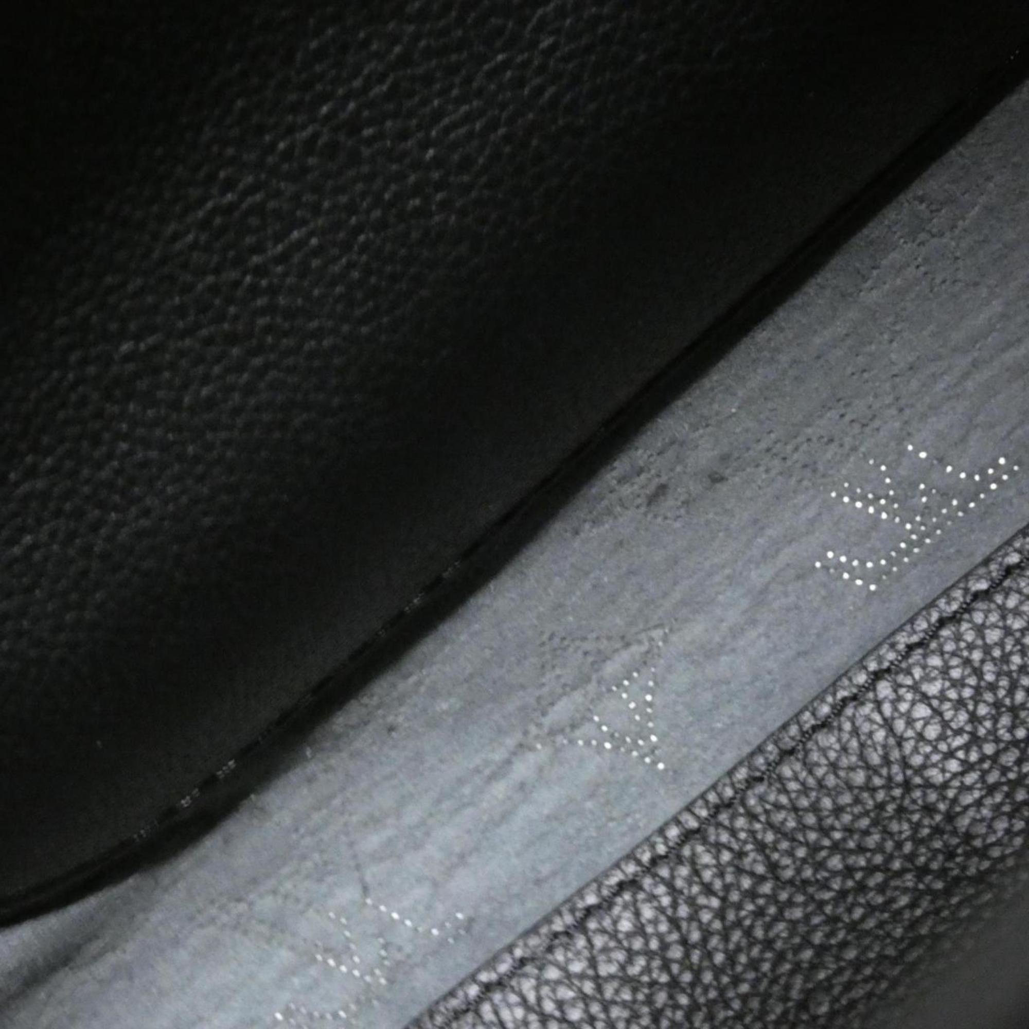 Louis Vuitton Black Leather Shoulder Bag (Pre-Owned)