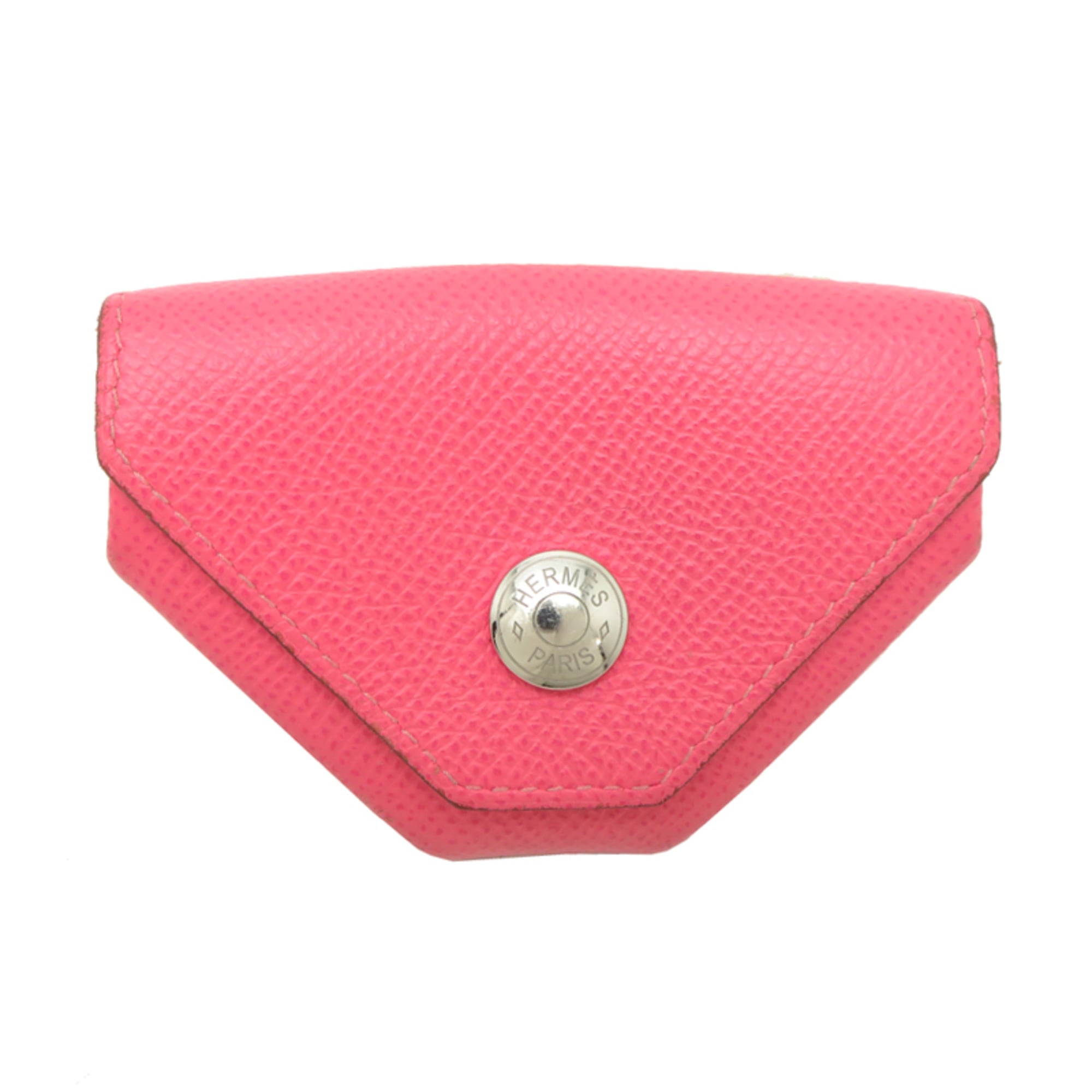 Hermes Pink Chevre Leather Coin Purse/Coin Case (Pre-Owned)