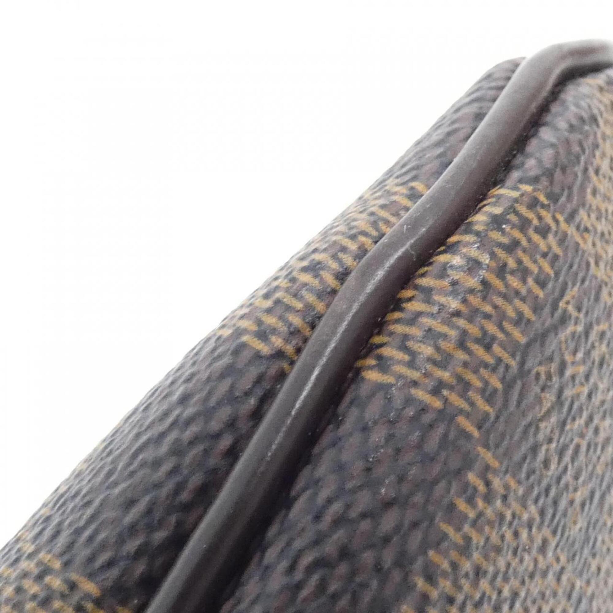 Louis Vuitton Ebene Coated Canvas Pochette Shoulder Bag (Pre-Owned)