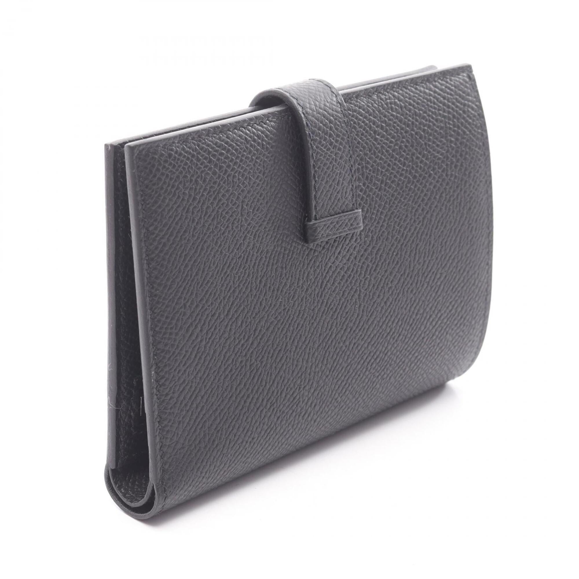 Hermes Black Epsom Leather Wallet (Bi-Fold) (Pre-Owned)