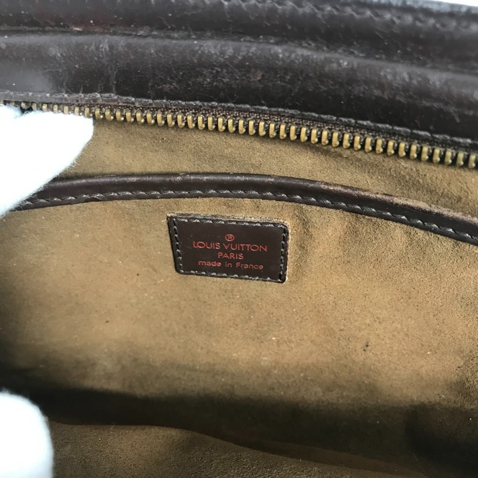Louis Vuitton Brown Damier Canvas Ebene Damier Canvas Clutch Bag Pouch (Pre-Owned)