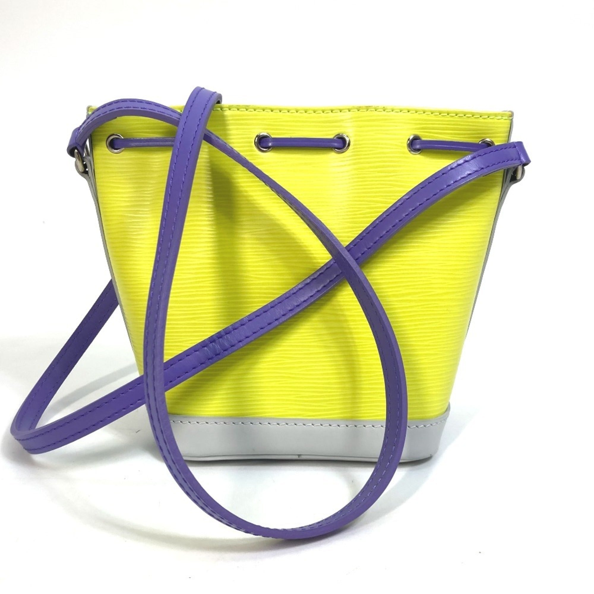 Louis Vuitton Epi Purple White Yellow Epi Leather Pochette Shoulder Bag (Pre-Owned)