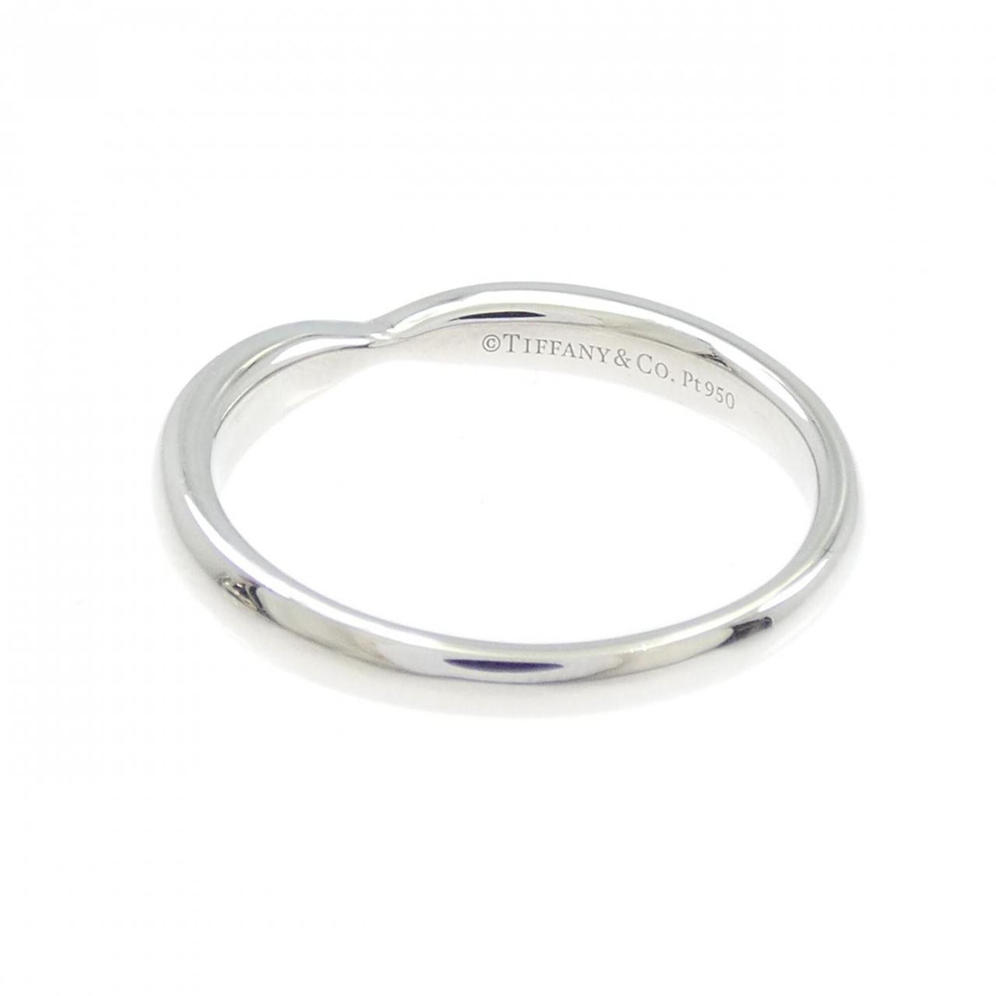 Tiffany Platinum Platinum 950 Band Ring (Pre-Owned)