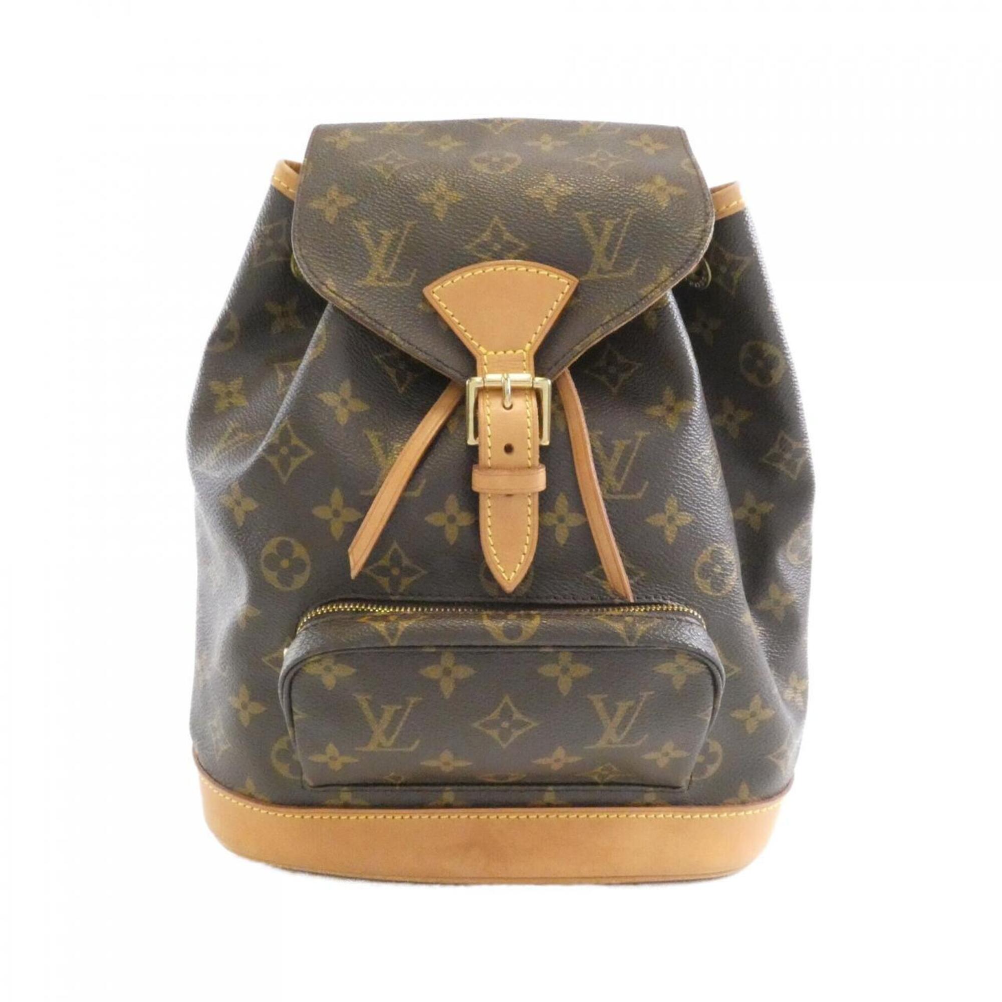 Louis Vuitton Marron Coated Canvas Backpack (Pre-Owned)