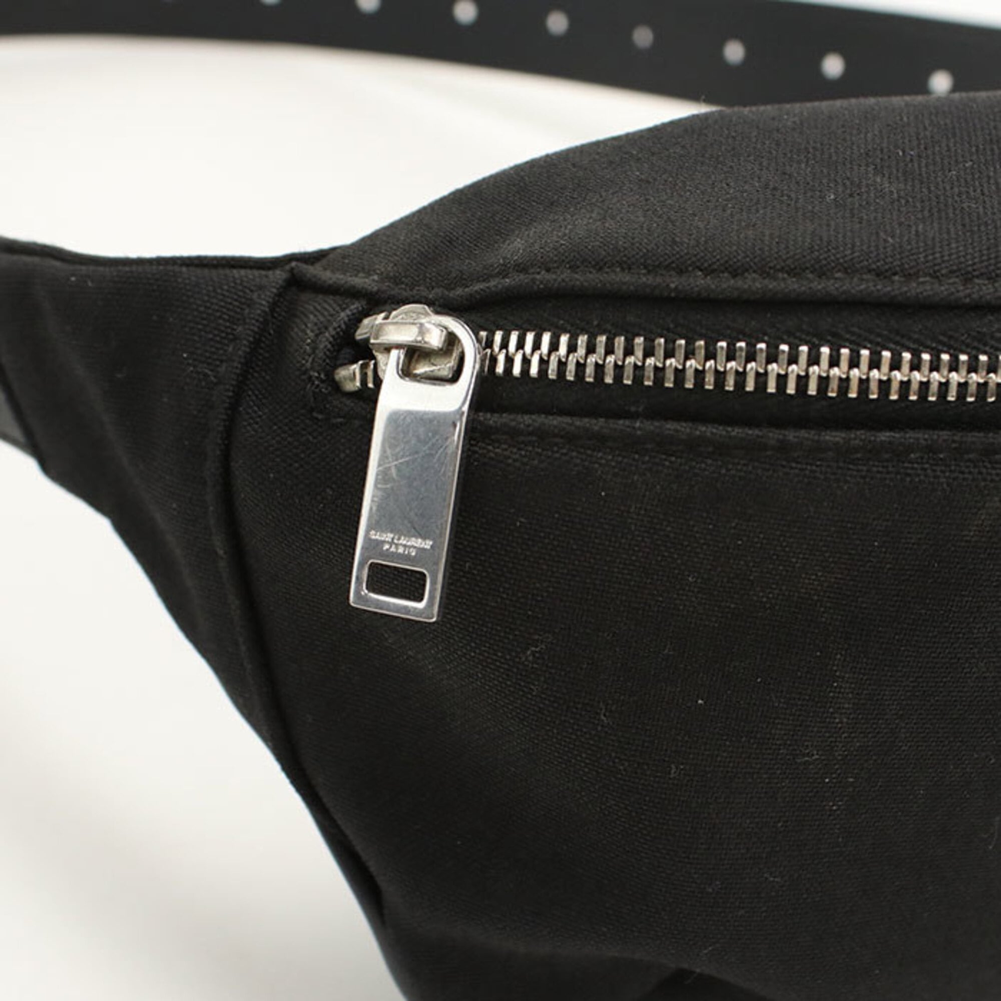 Saint Laurent Black Canvas Sling Bag (Pre-Owned)
