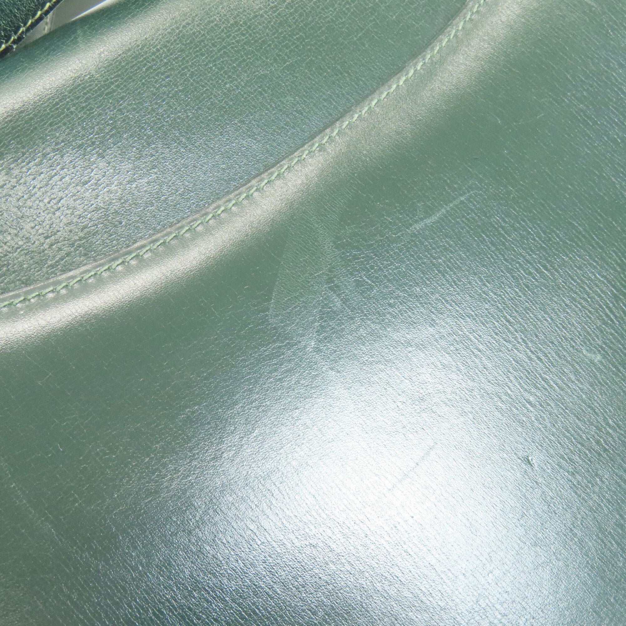 Hermes Green Box Calf Leather Shoulder Bag (Pre-Owned)