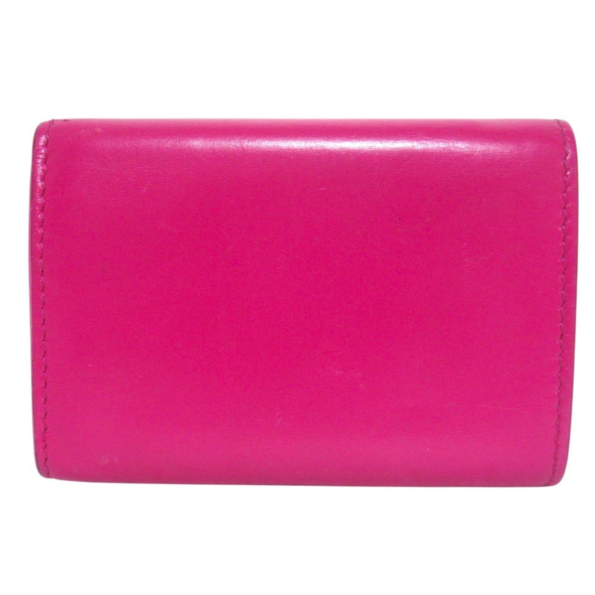 Balenciaga Pink Leather Wallet (Tri-Fold) (Pre-Owned)
