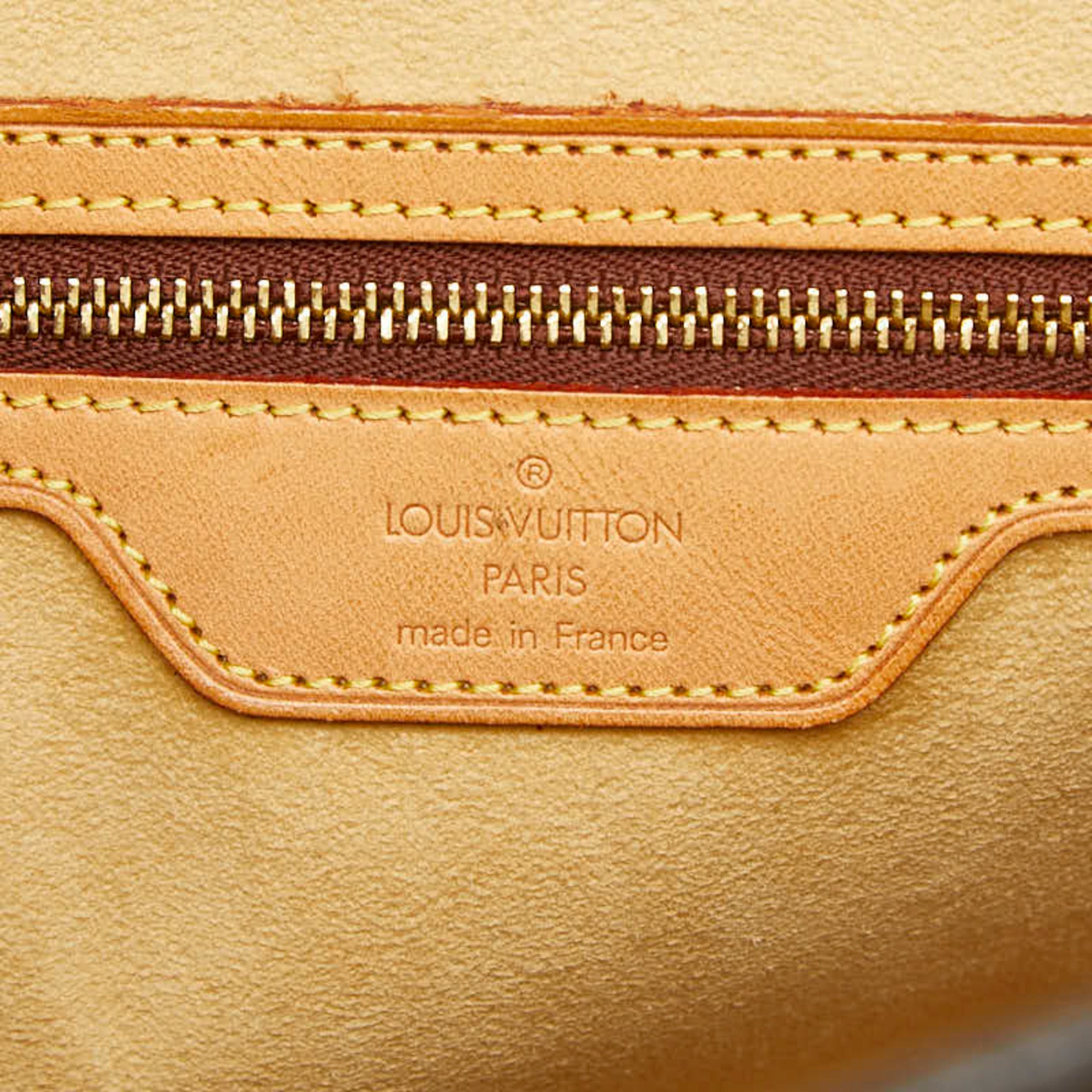 Louis Vuitton Brown Pvc Leather Shoulder Bag Tote Bag (Pre-Owned)