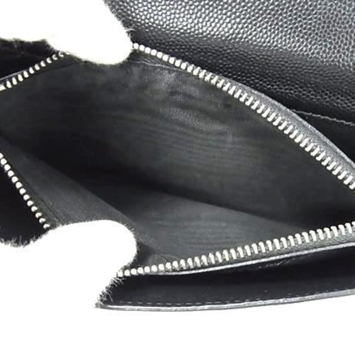 Saint Laurent Black Leather Coin Purse/Coin Case (Pre-Owned)