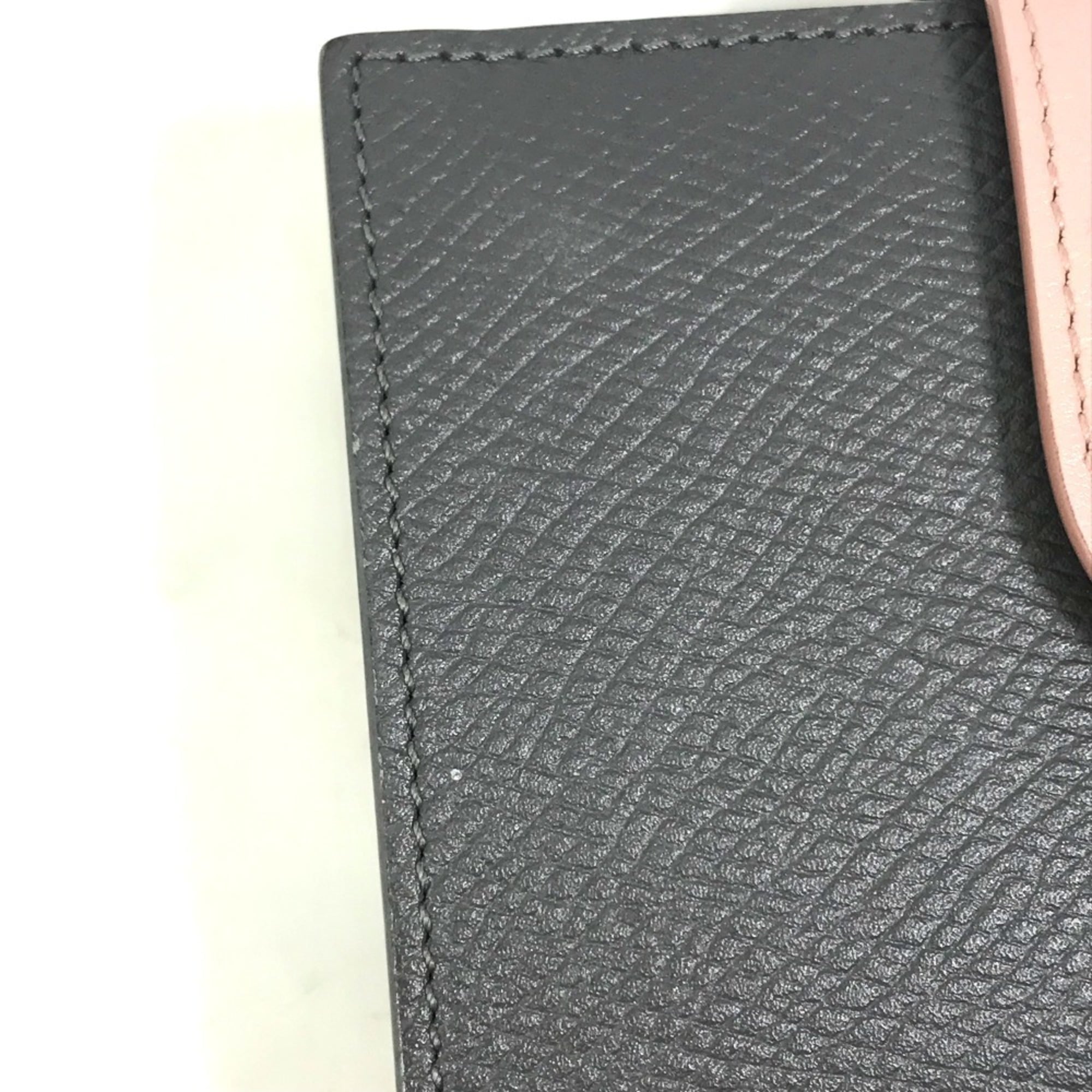 Celine Gray Pink Leather Wallet (Bi-Fold) (Pre-Owned)