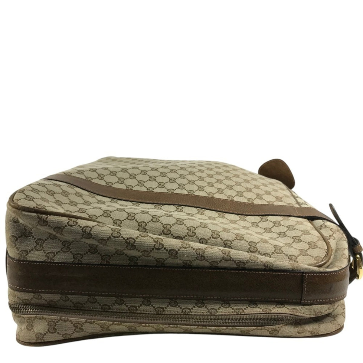 Gucci Beige Gg Supreme Leather Boston Bag (Pre-Owned)