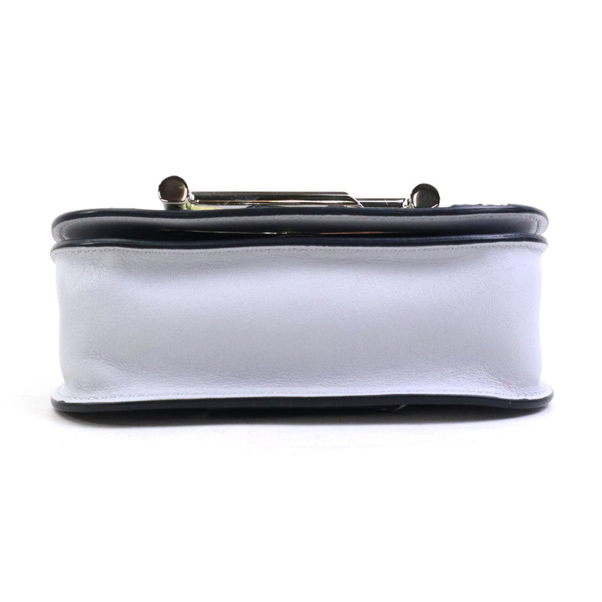 Tod's Light Gray Yellow Leather Shoulder Bag (Pre-Owned)