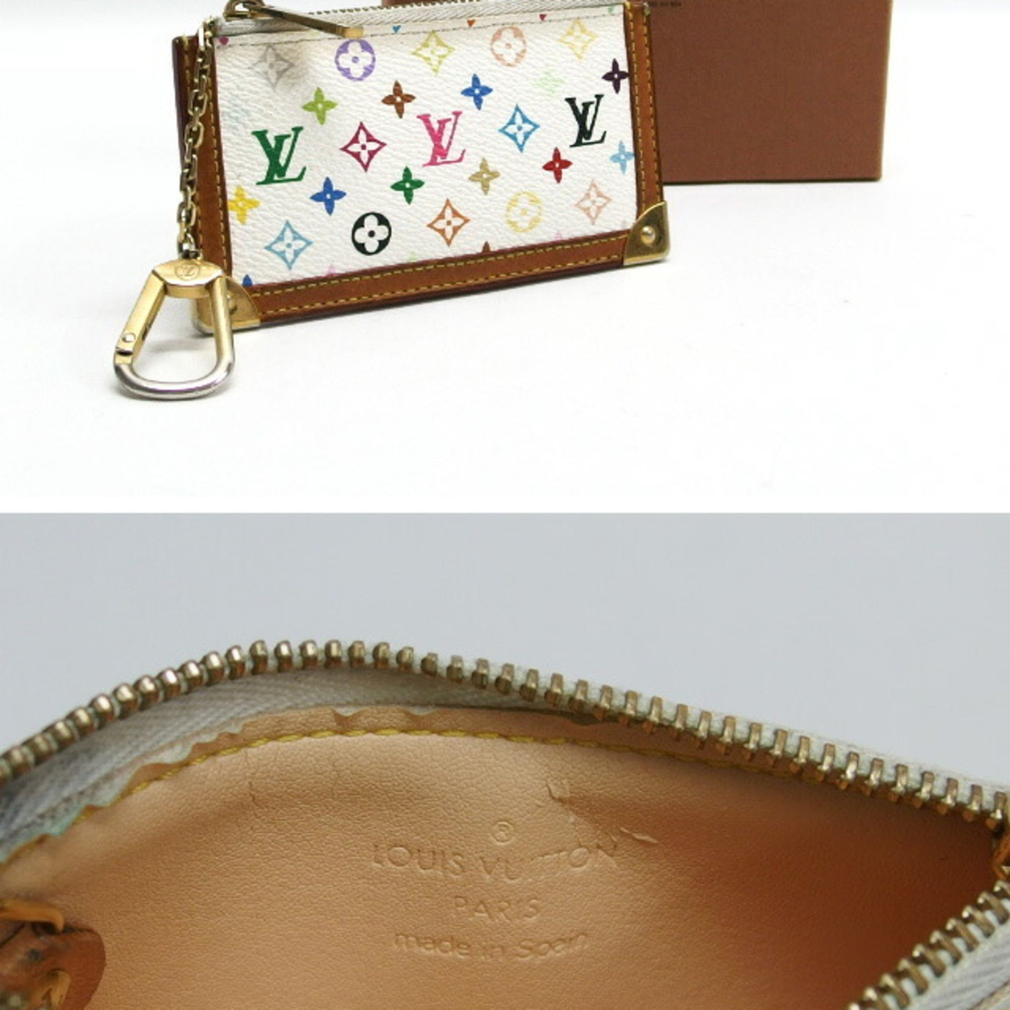 Louis Vuitton Monogram Multicolore Blanc White Monogram Multicolore Coin Purse/Coin Case (Pre-Owned)
