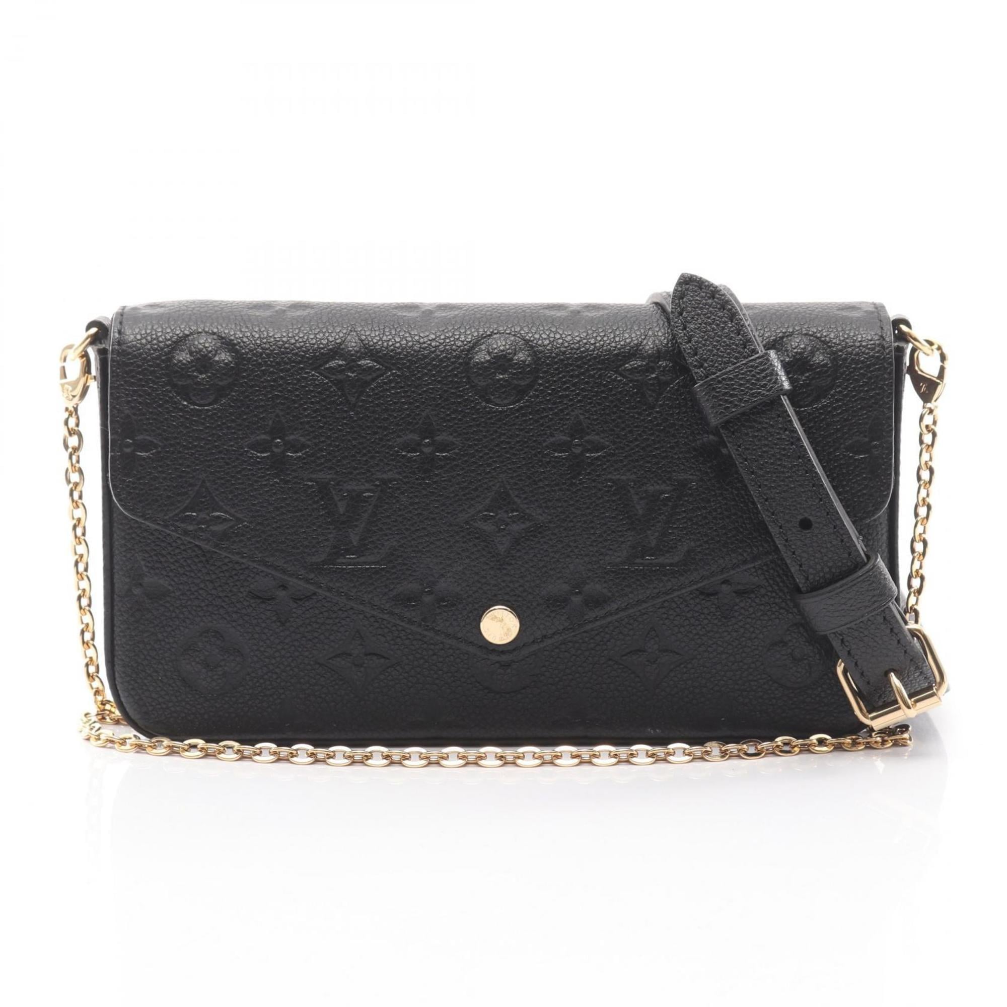 Louis Vuitton Black Noir Monogram Empreinte Pochette Shoulder Bag (Pre-Owned)