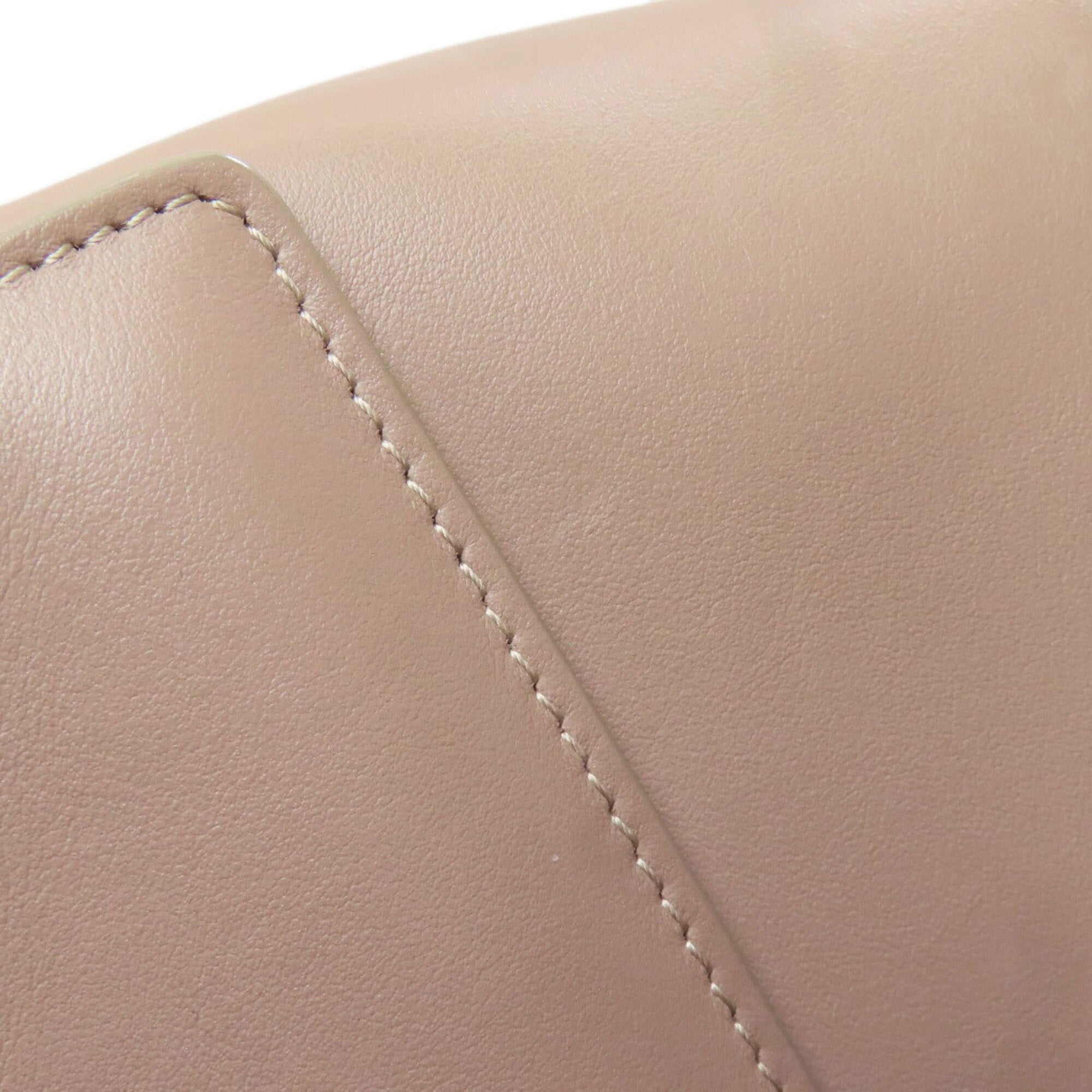 Bvlgari Pink Beige Leather Handbag (Pre-Owned)
