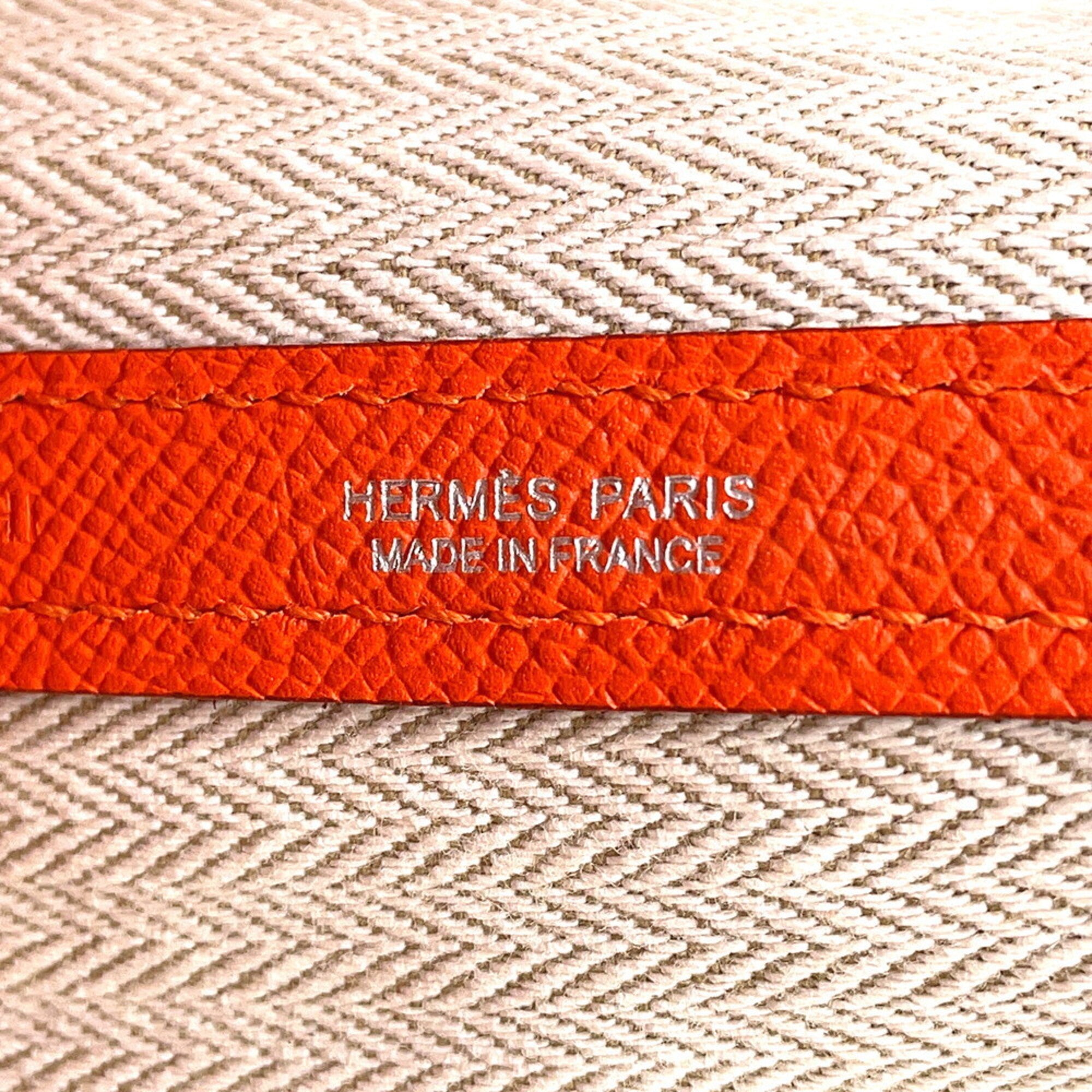 Hermes Garden Feu Epsom Leather Handbag Tote Bag (Pre-Owned)