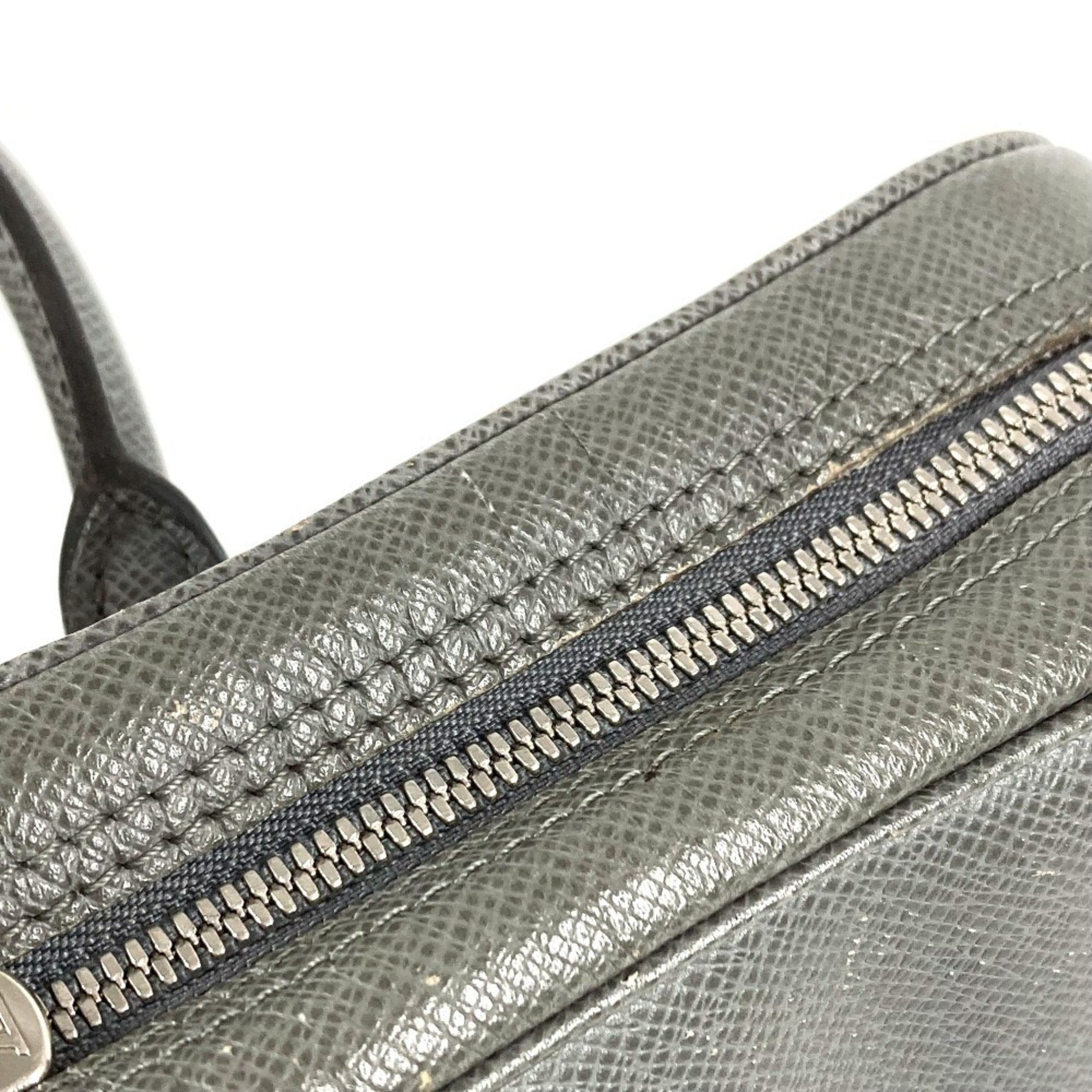 Louis Vuitton Galle Glacier Gray Taiga Leather Handbag Tote Bag (Pre-Owned)