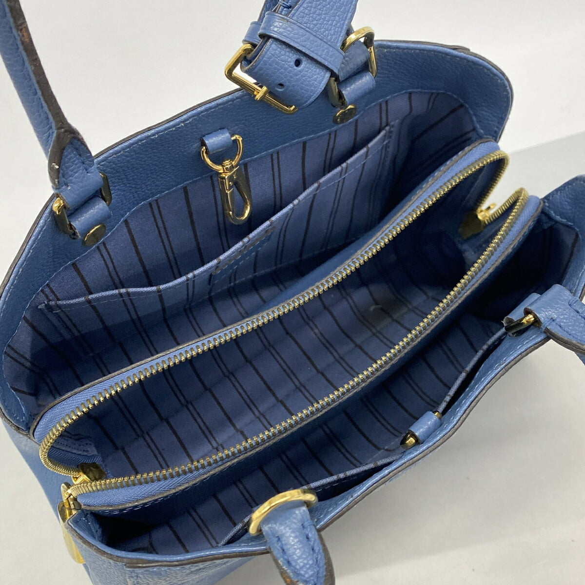 Louis Vuitton Blue Jean Handbag (Pre-Owned)
