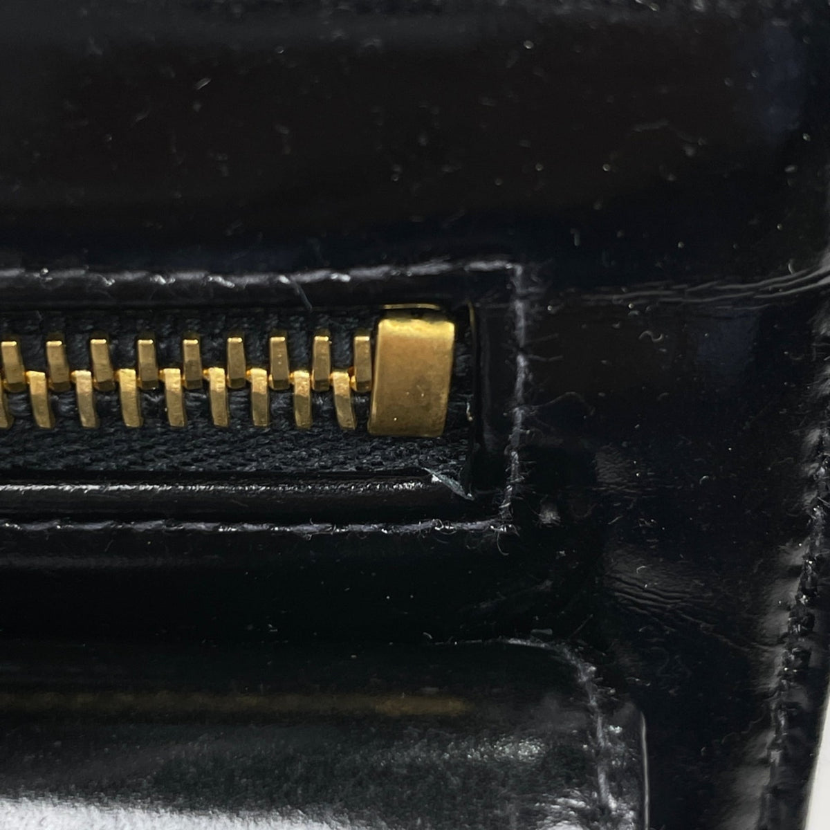 Chanel Black Patent Leather Pouch (Pre-Owned)