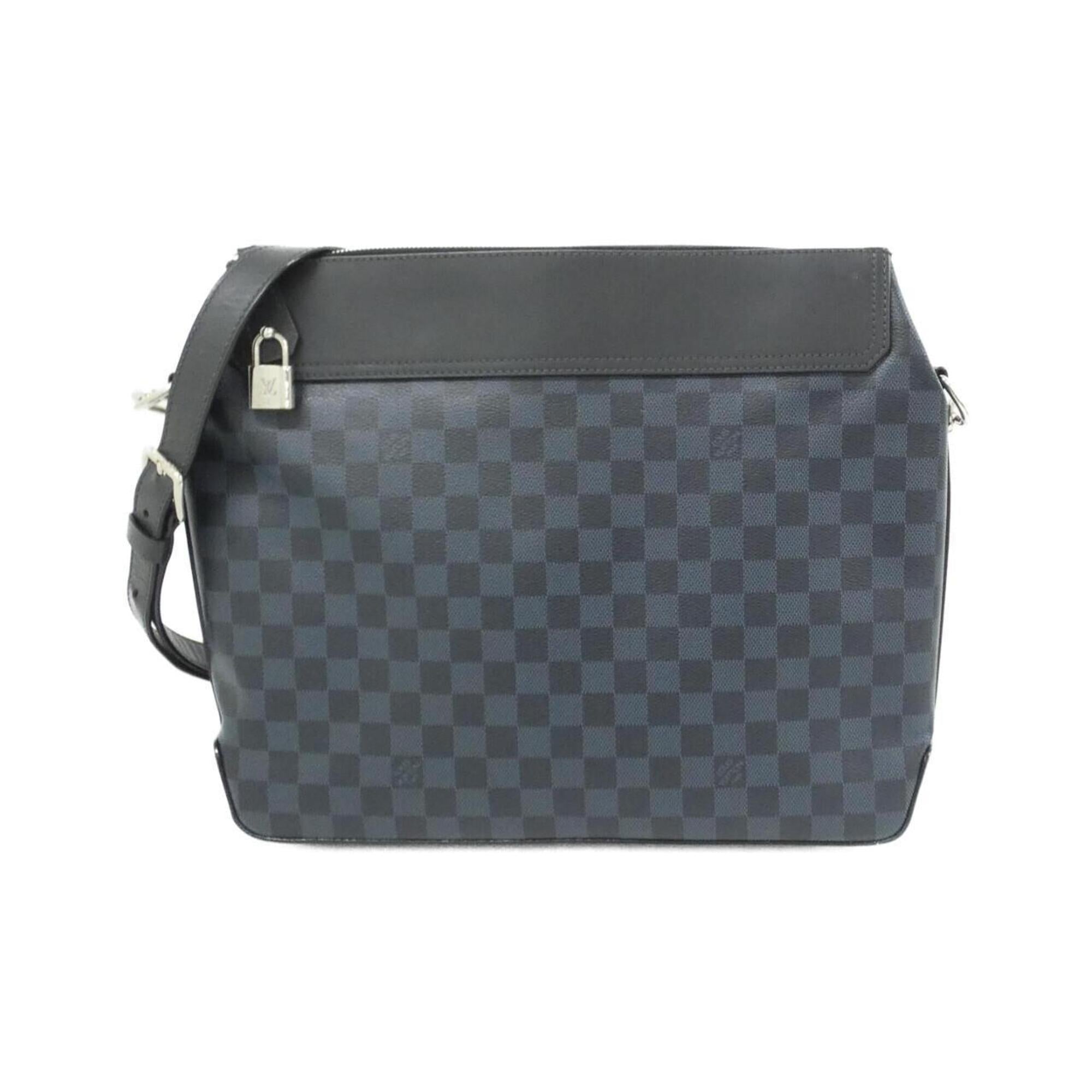 Louis Vuitton Black Cobalt Coated Canvas Shoulder Bag (Pre-Owned)