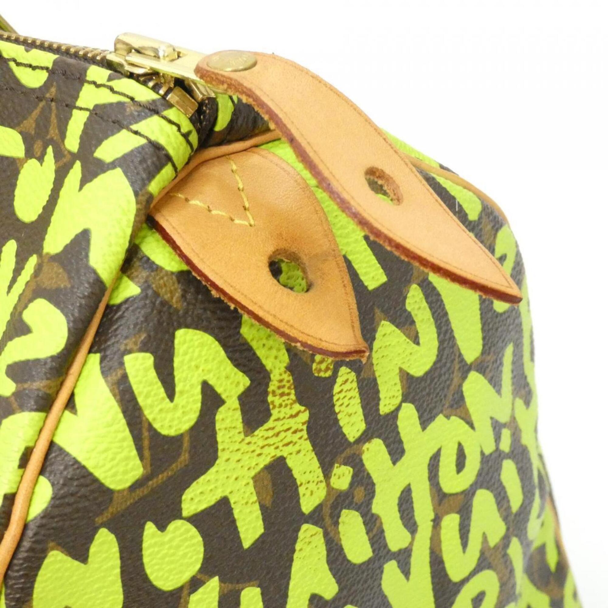 Louis Vuitton Marron Vert Coated Canvas Boston Bag (Pre-Owned)